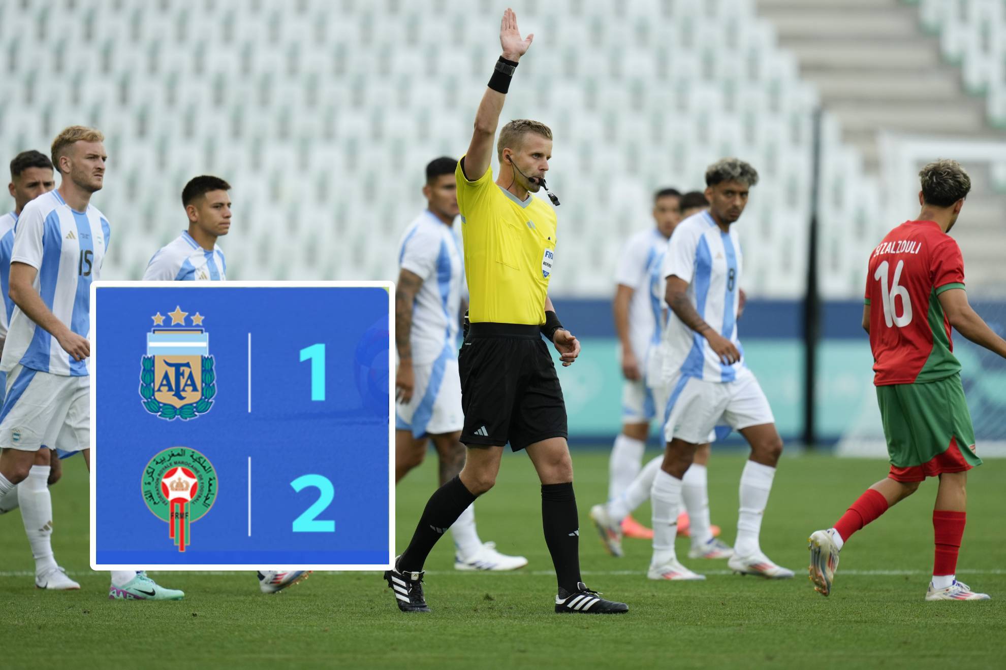 Jjoo Resultado Argentina Vs Marruecos Ol Mpicos Var Anula Gol De