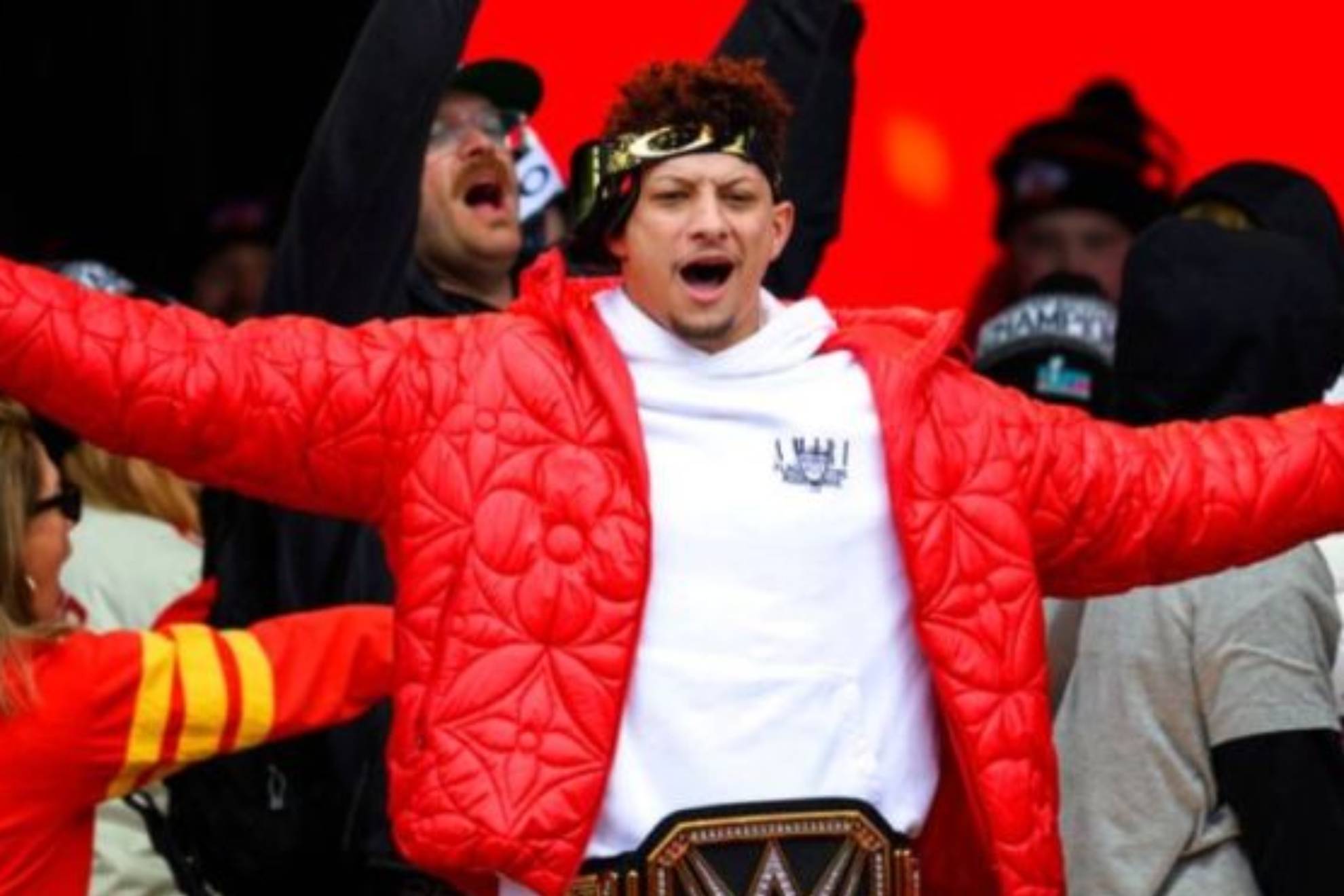 Patrick Mahomes, durante la fiesta de celebracin de los Chiefs por el Super Bowl 2023