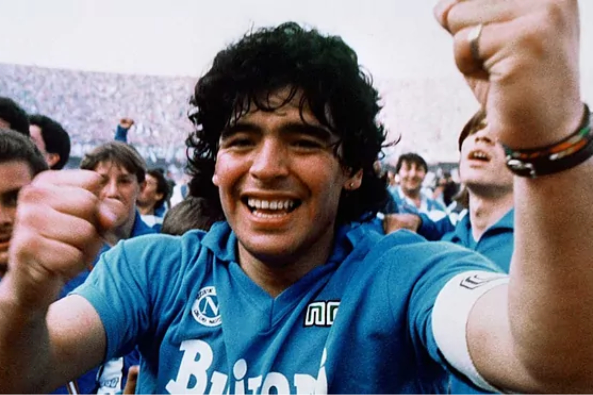 Maradona, en su etapa en el Napoli.