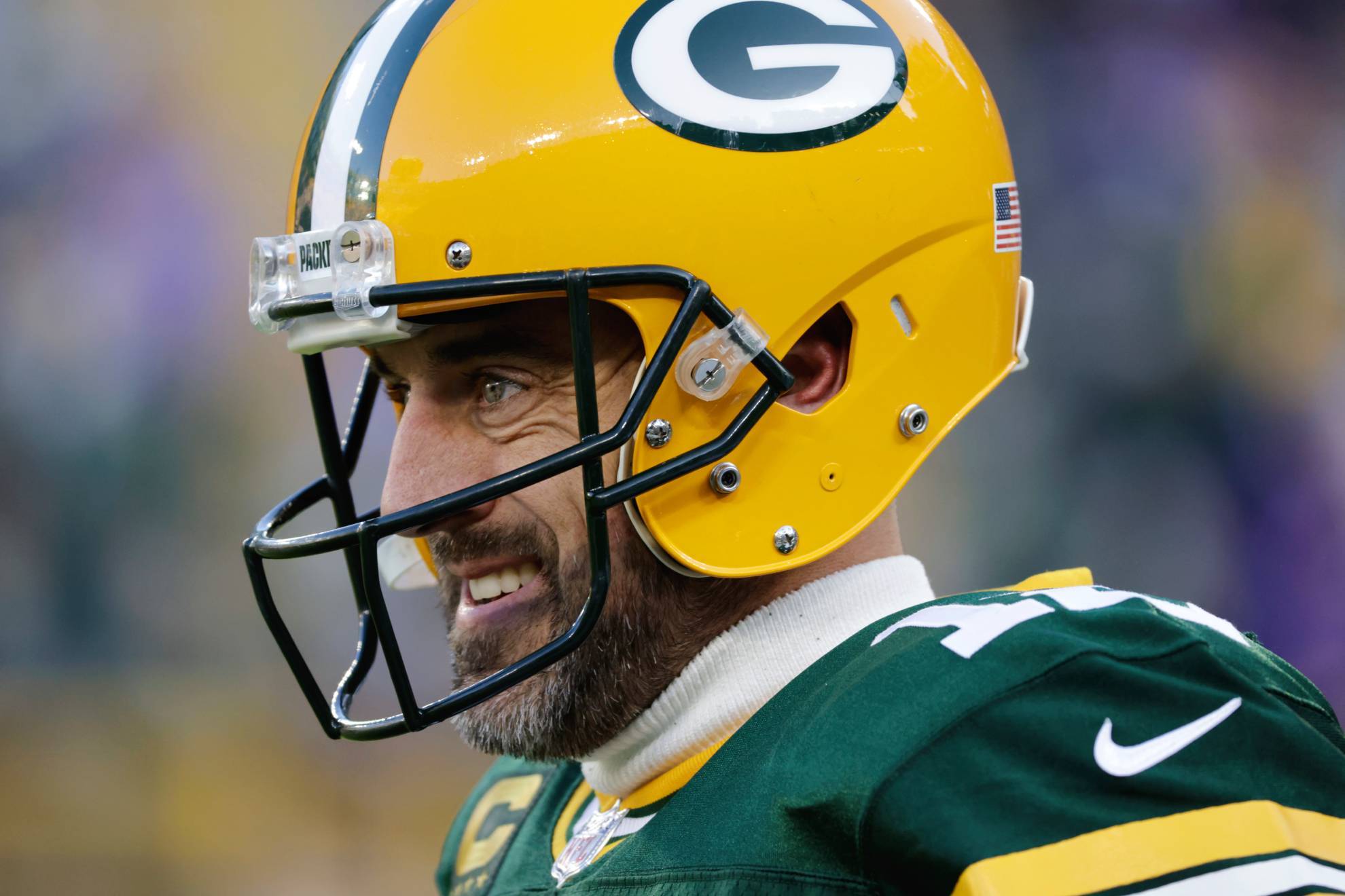 Aaron Rodgers con los Packers.