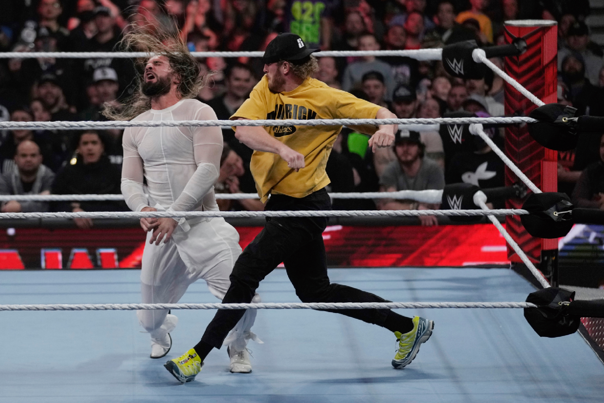 Logan Paul y otro brutal nocaut sobre Seth Rollins, todo lo que pasó en WWE RAW