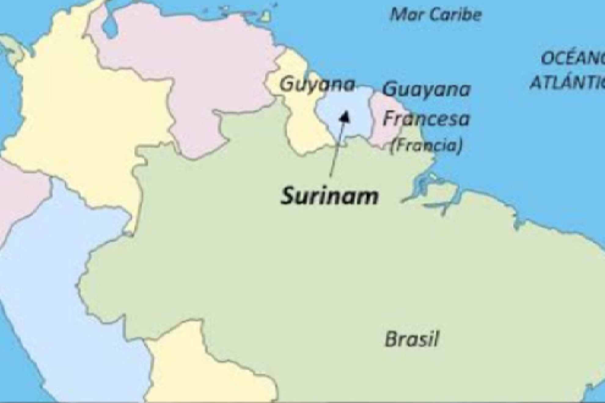 Surinam, país que se ubica en Sudamérica pero futbolísticamente integra la Concacaf