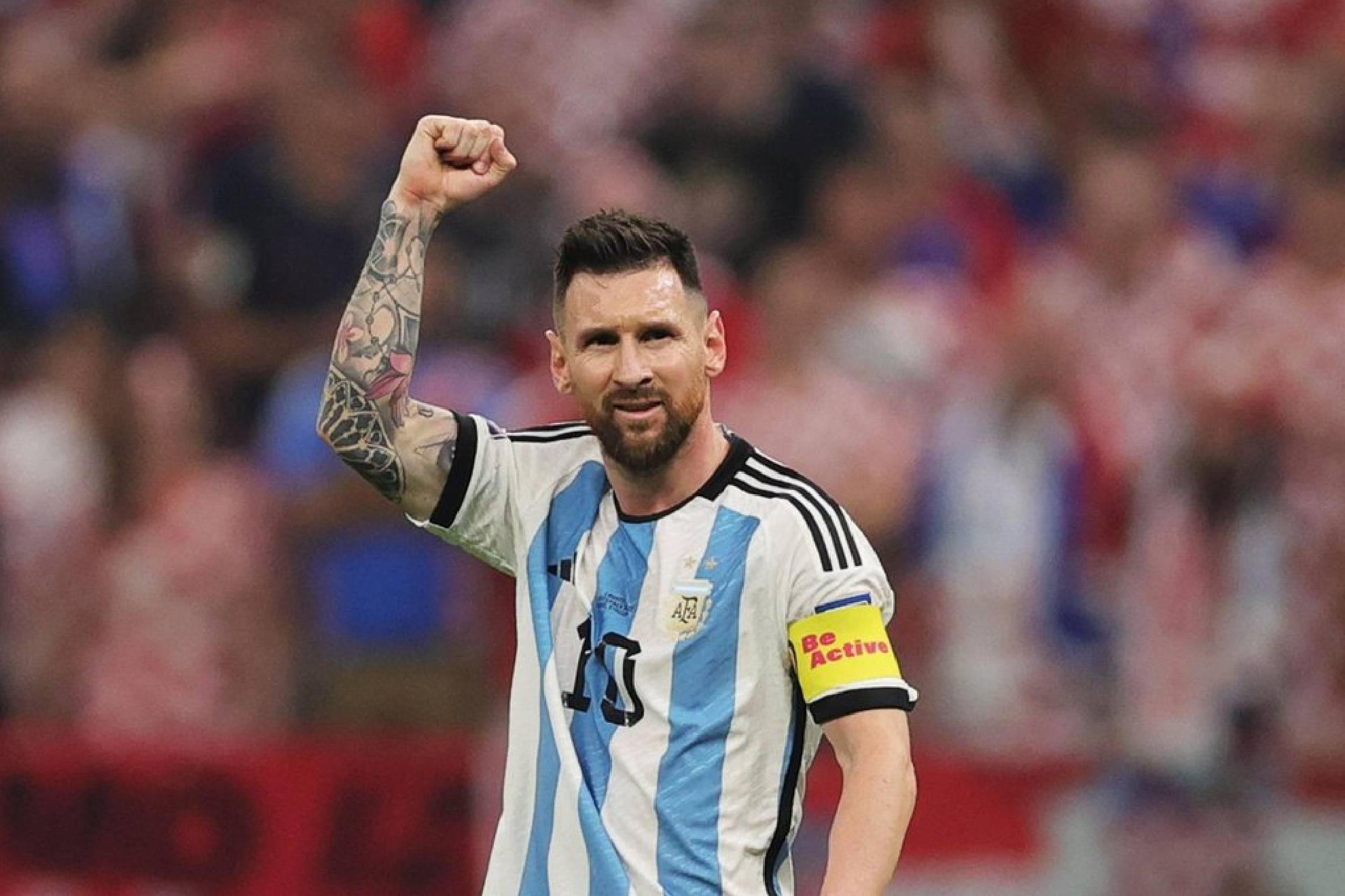 El capitán de Argentina celebró 800 goles en su carrera.