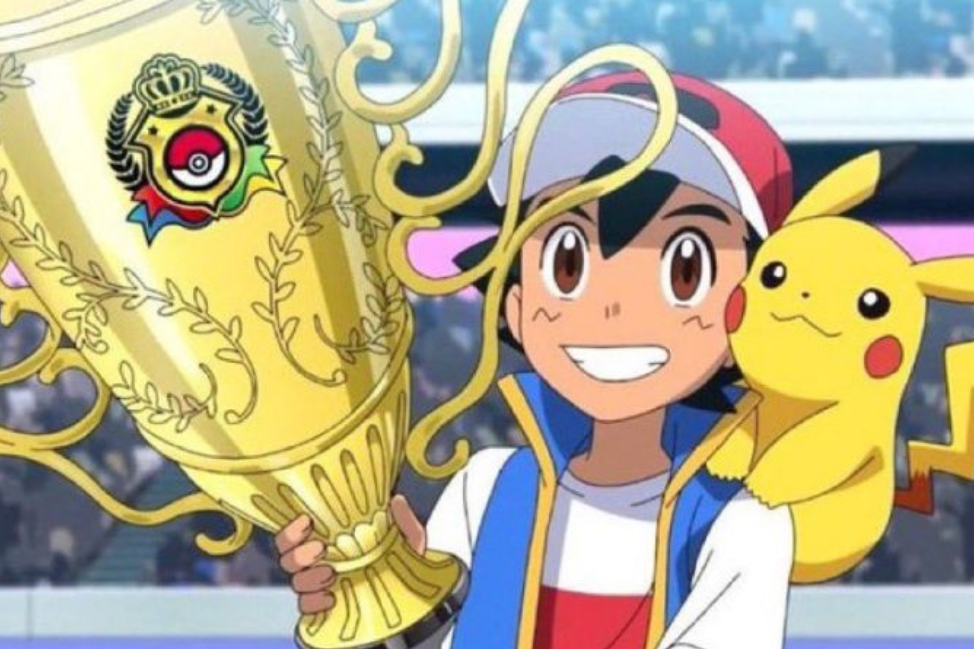 Ash junto a Picachu concluyó su misión de convertirse en un maestro Pokémon.