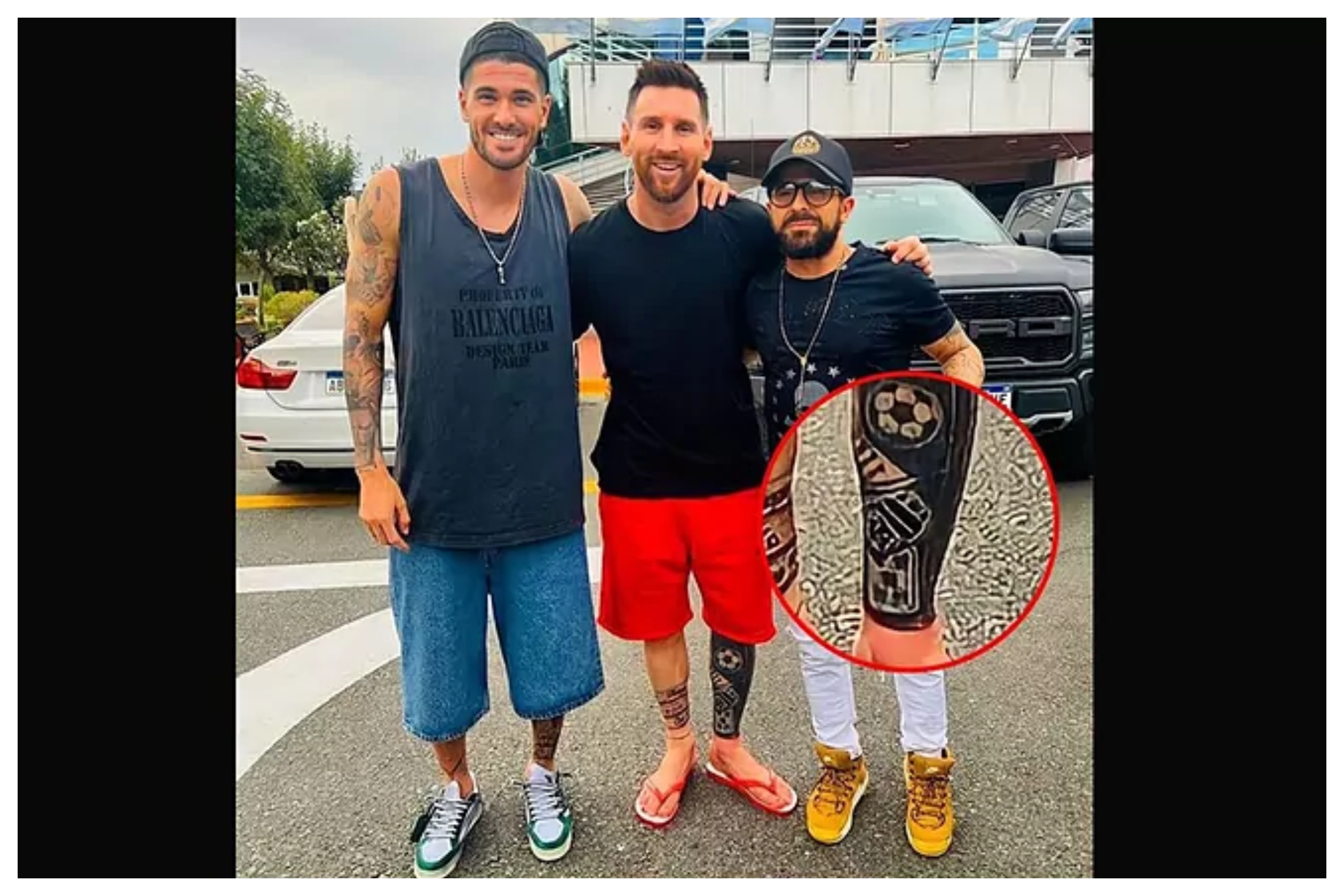 Messi luce su nuevo tatuaje como campeón del mundo con Argentina