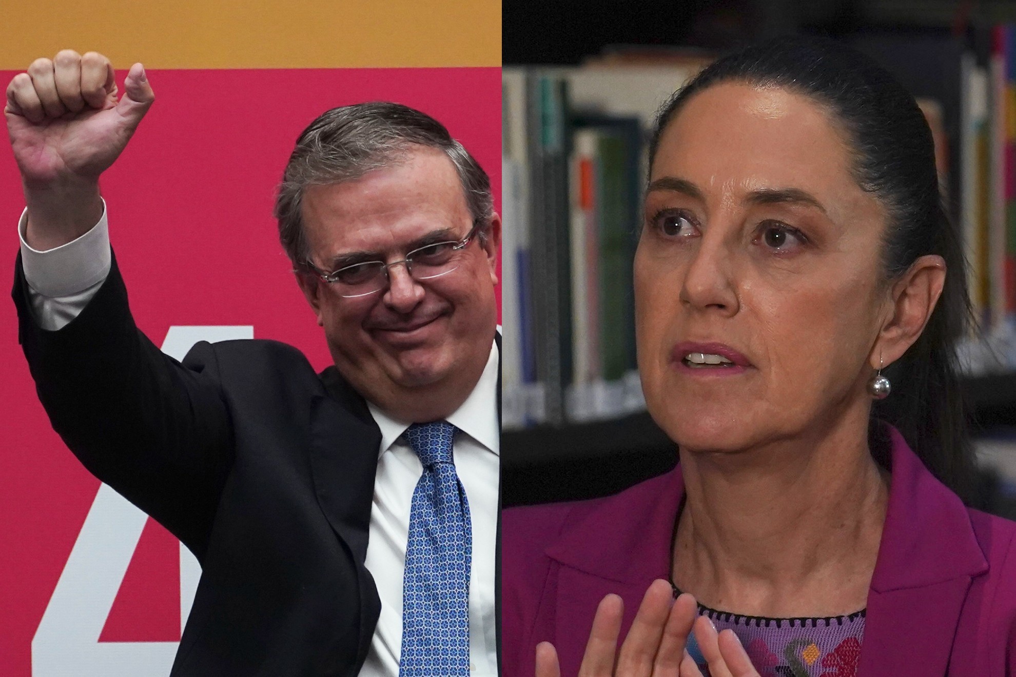 Marcelo Ebrard y Claudia Sheibaum quieren ser candidatos a la Presidencia por Morena