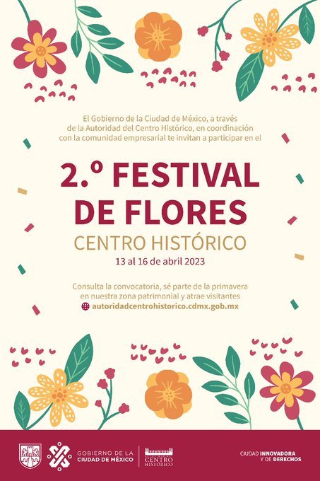 Todo listo para el Festival de las Flores 2023.