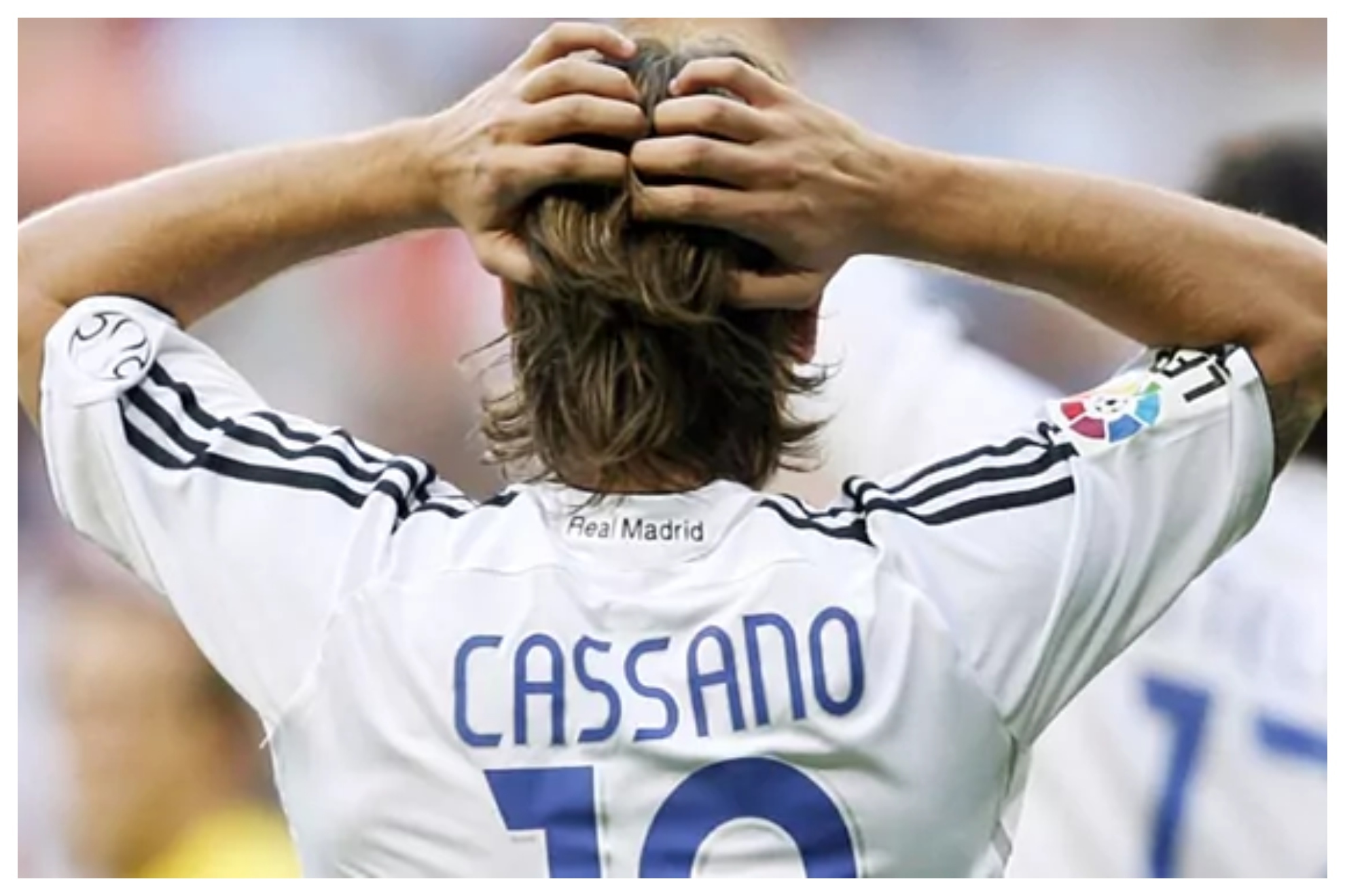 Cassano, durante su etapa como jugador del Real Madrid
