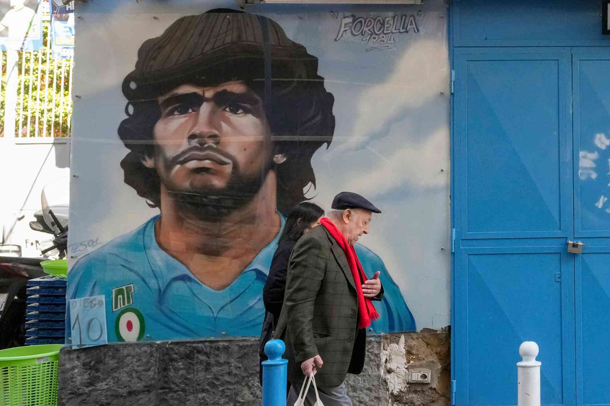 Diego Armando Maradona, el máximo ídolo de Argentina y Napoli.