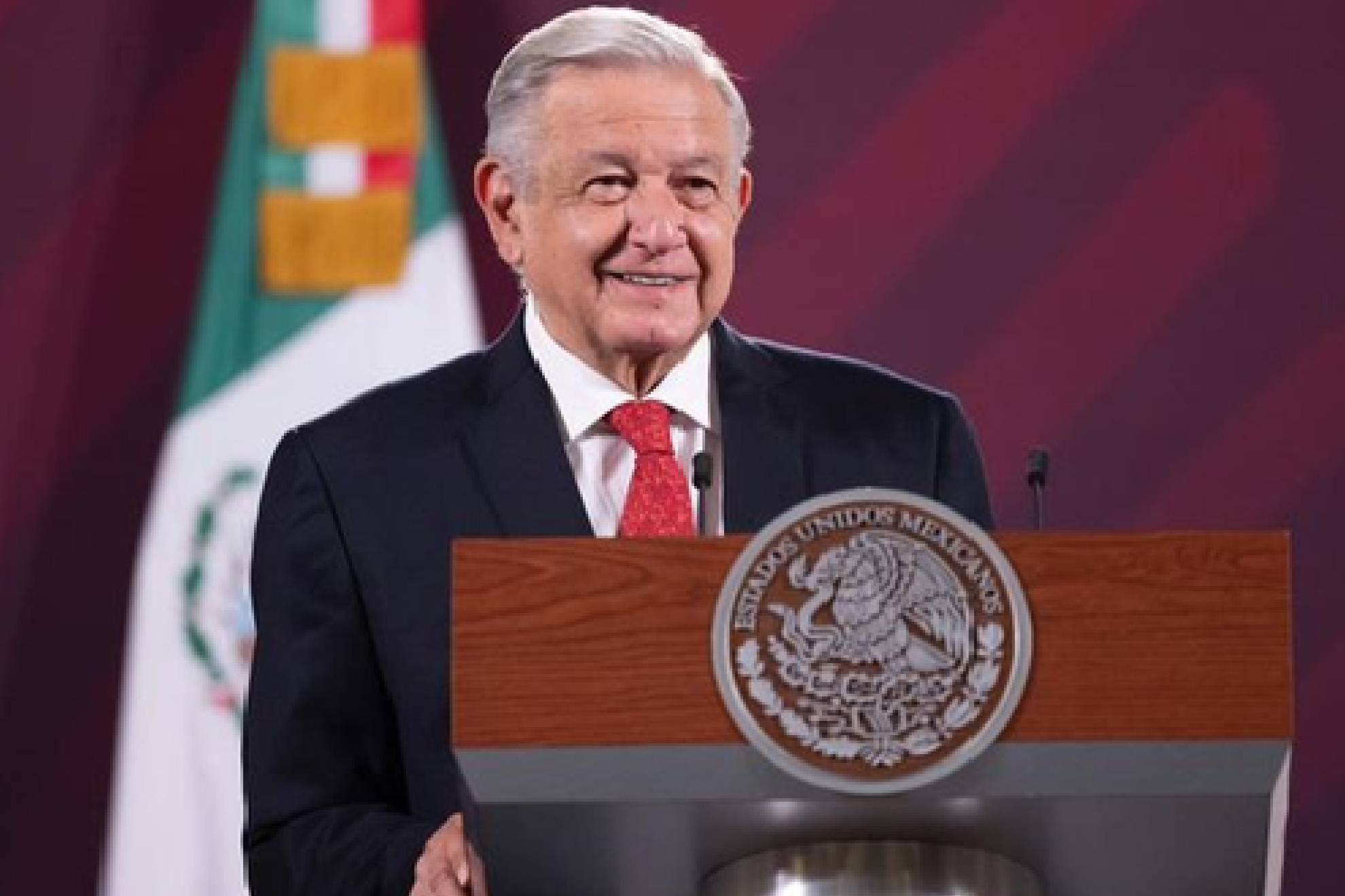 Andrés Manuel López Obrador, Presidente de México, en su tradicional conferencia mañanera
