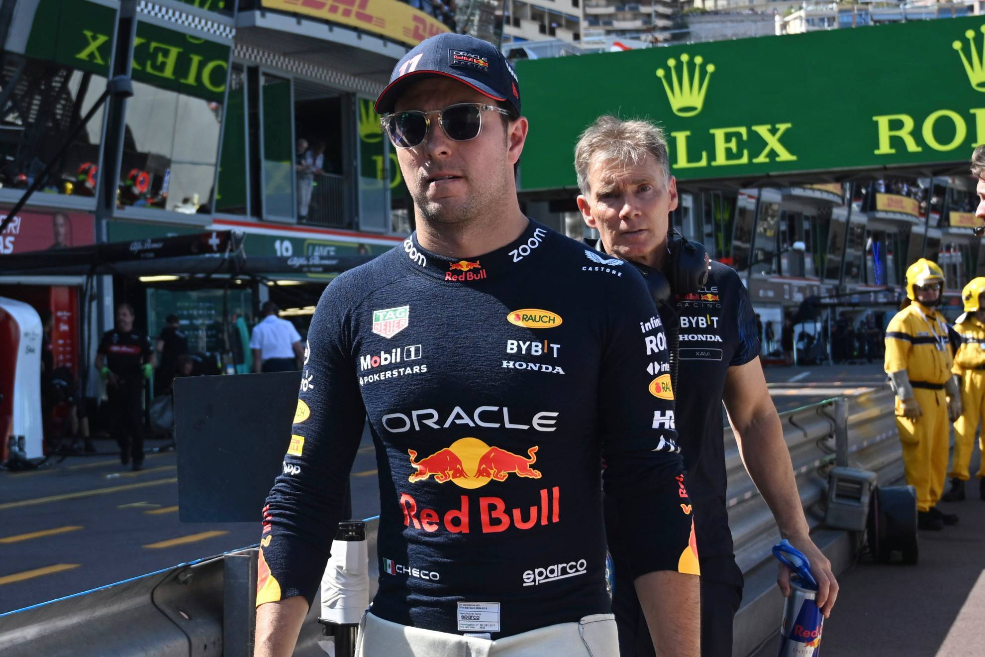 Sergio Pérez se estrelló con RB19 en Mónaco