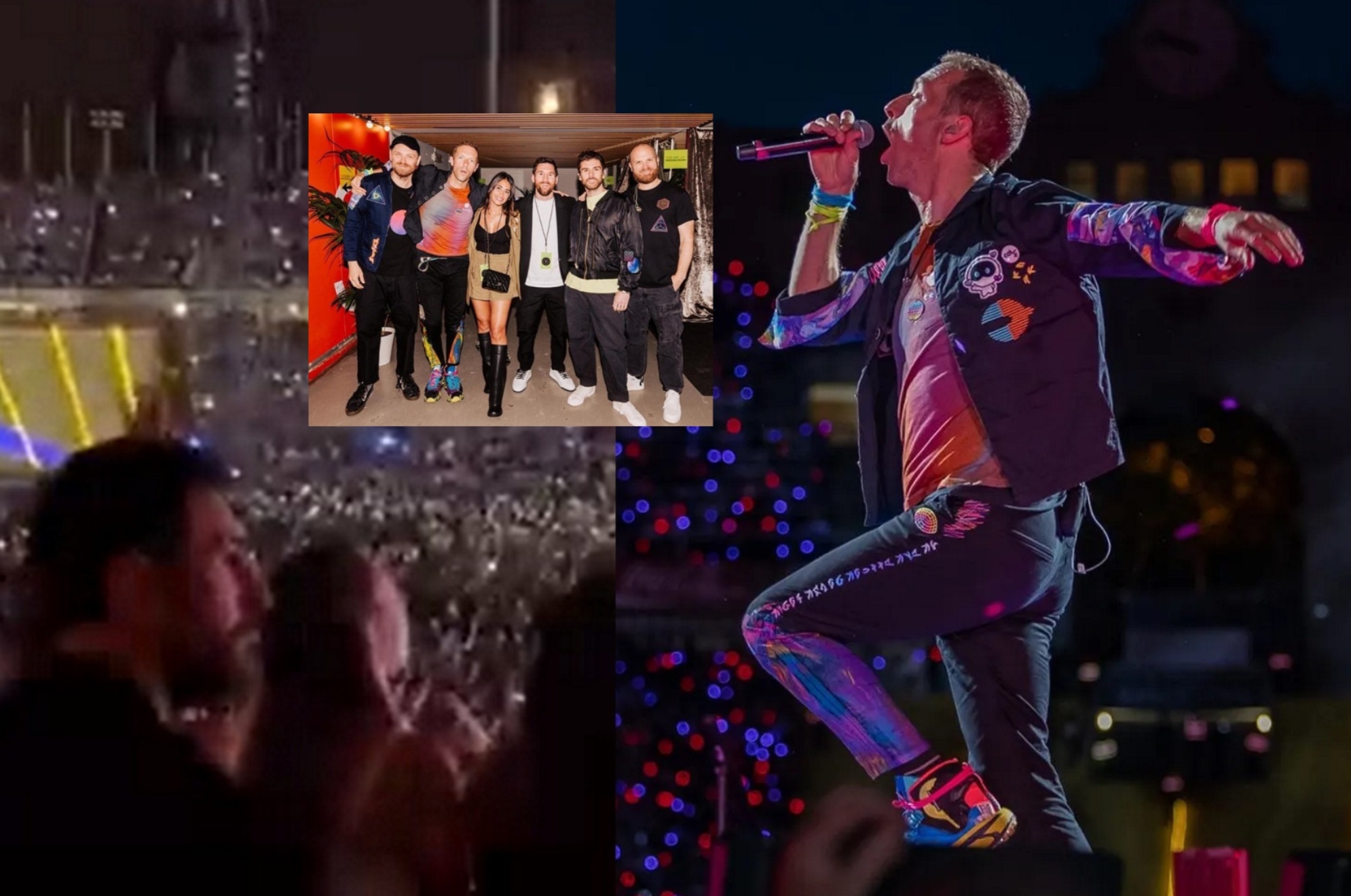 Messi termina ovacionado en el concierto de Coldplay en Barcelona