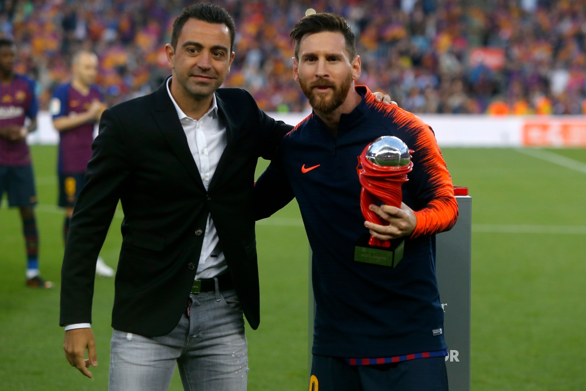 Xavi y Messi, en una foto de archivo.