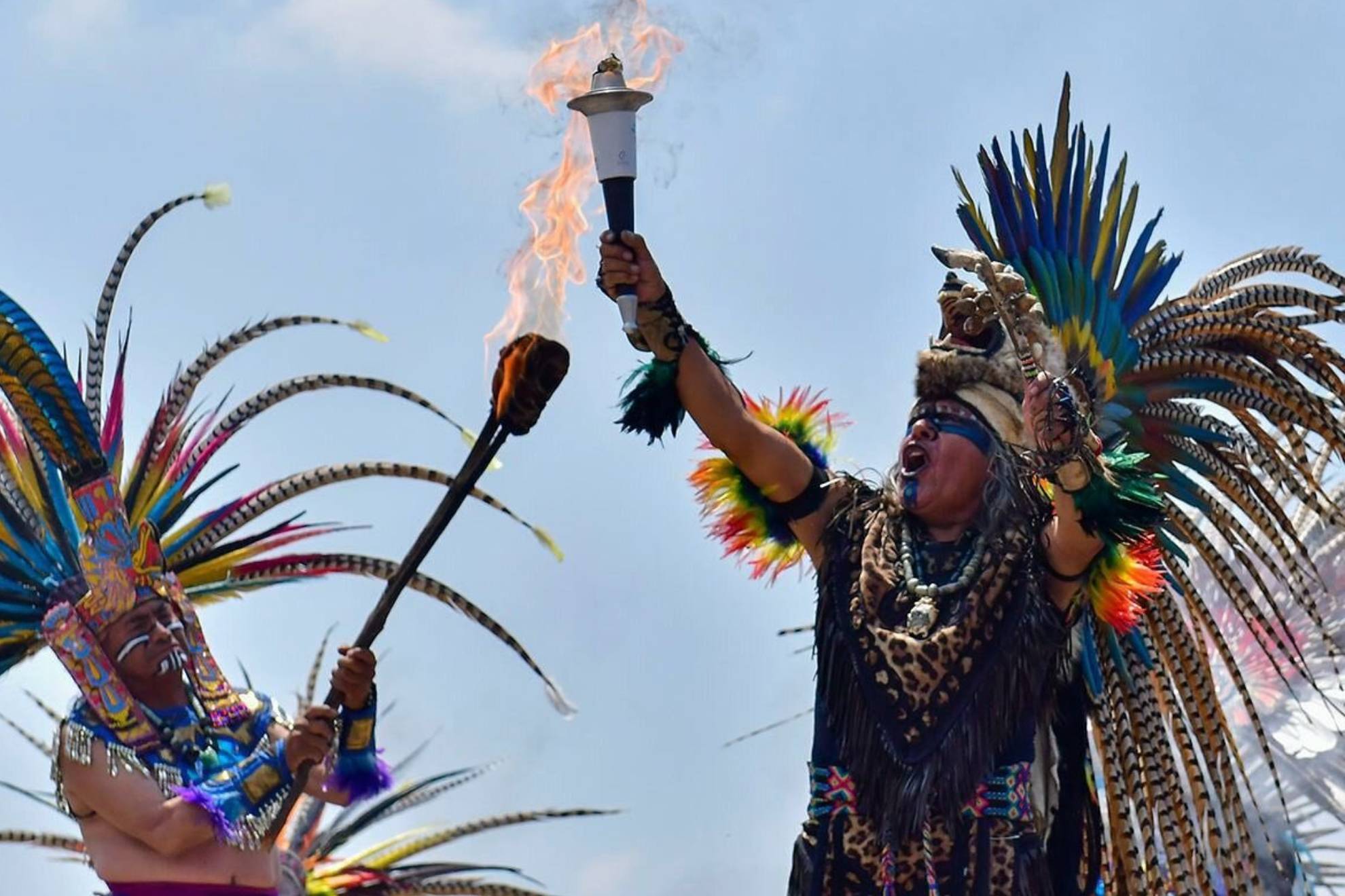 La ceremonia se realizó en Teotihuacán