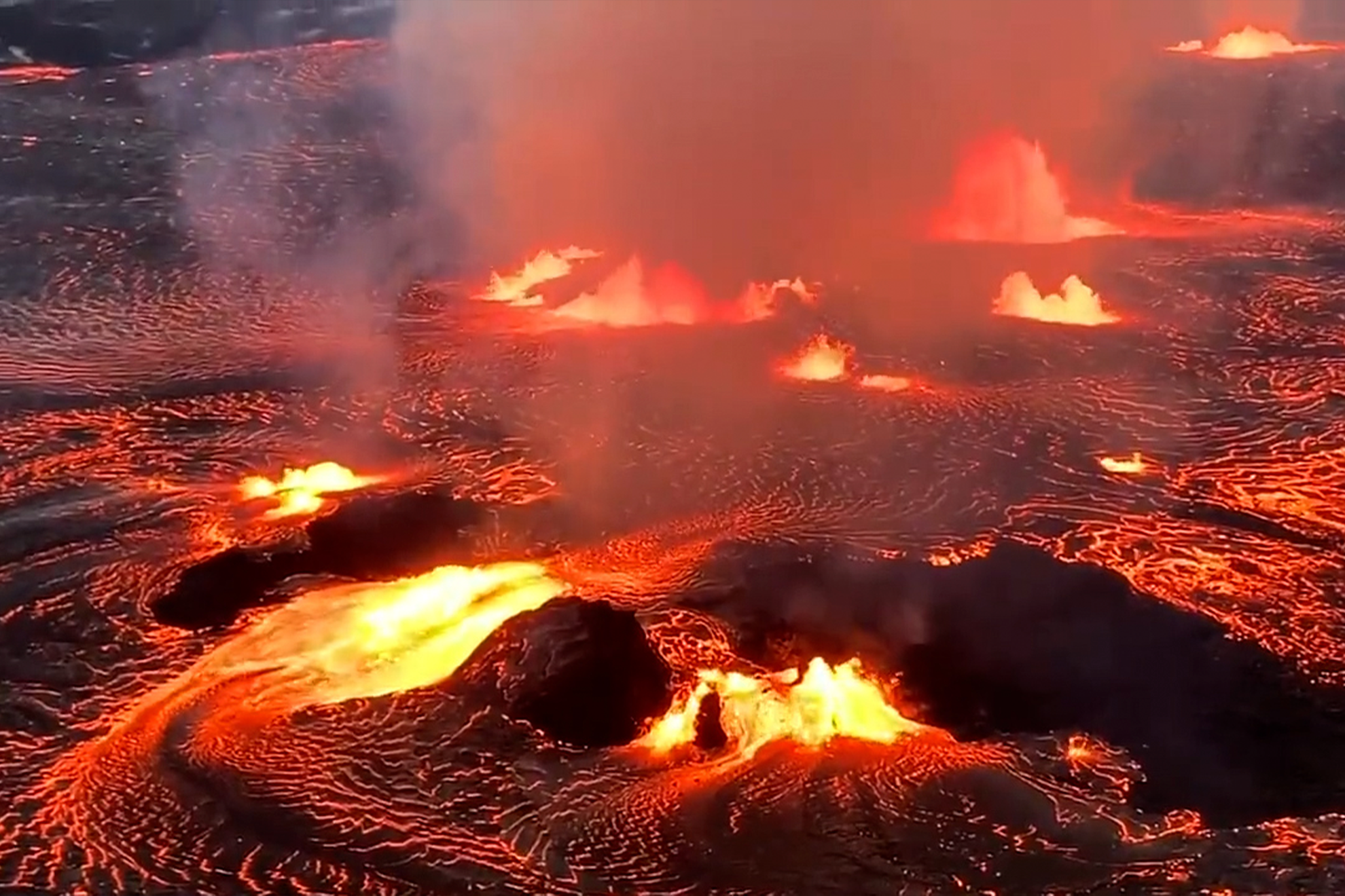 Impresionantes imágenes de la erupción del volcán Kilauea en Hawai