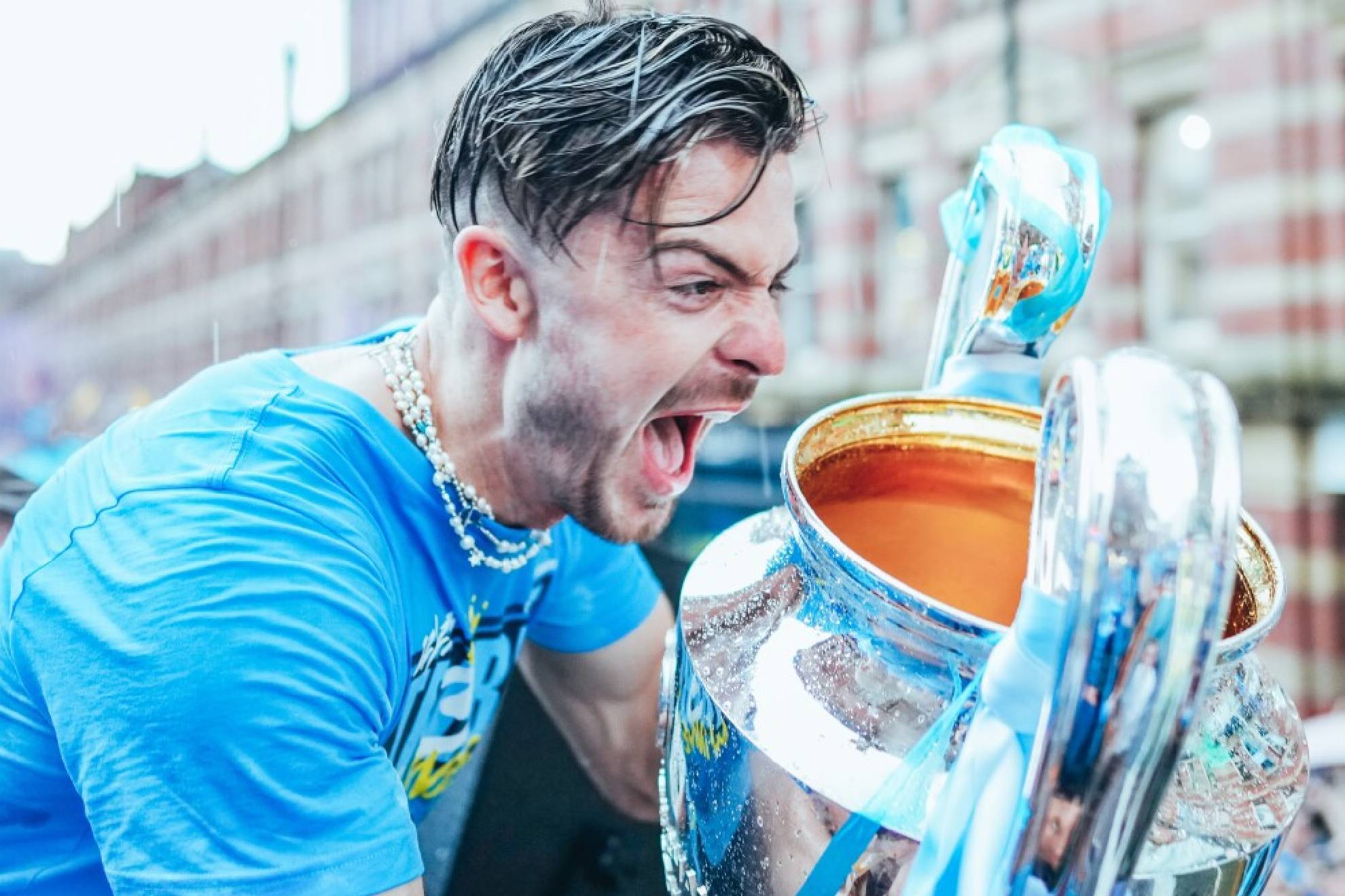 Manchester City gan su primera Liga de Campeones y Grealish no ha parado de celebrar.