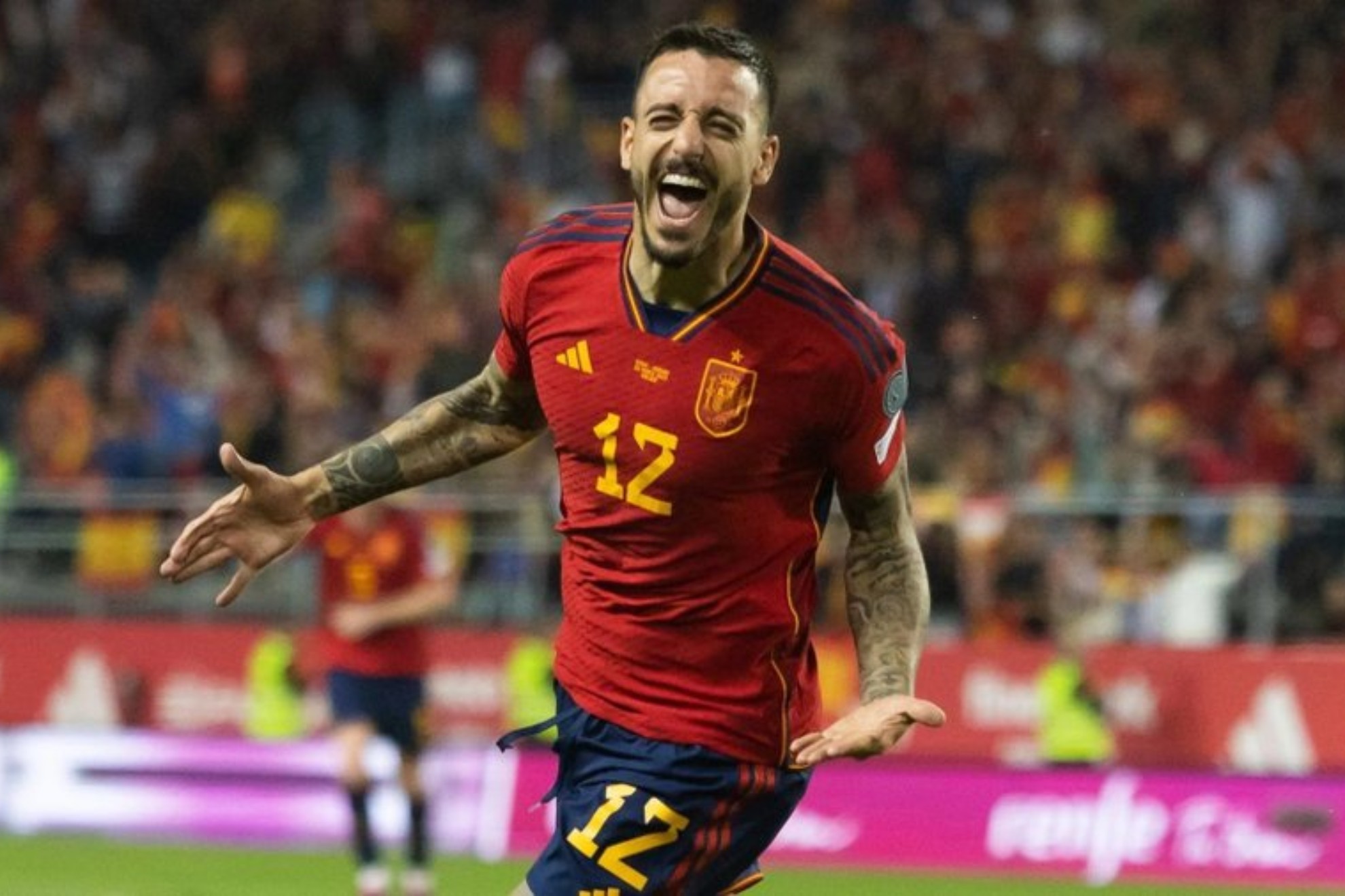 Joselu concedió la victoria española con un gol al minuto 88.