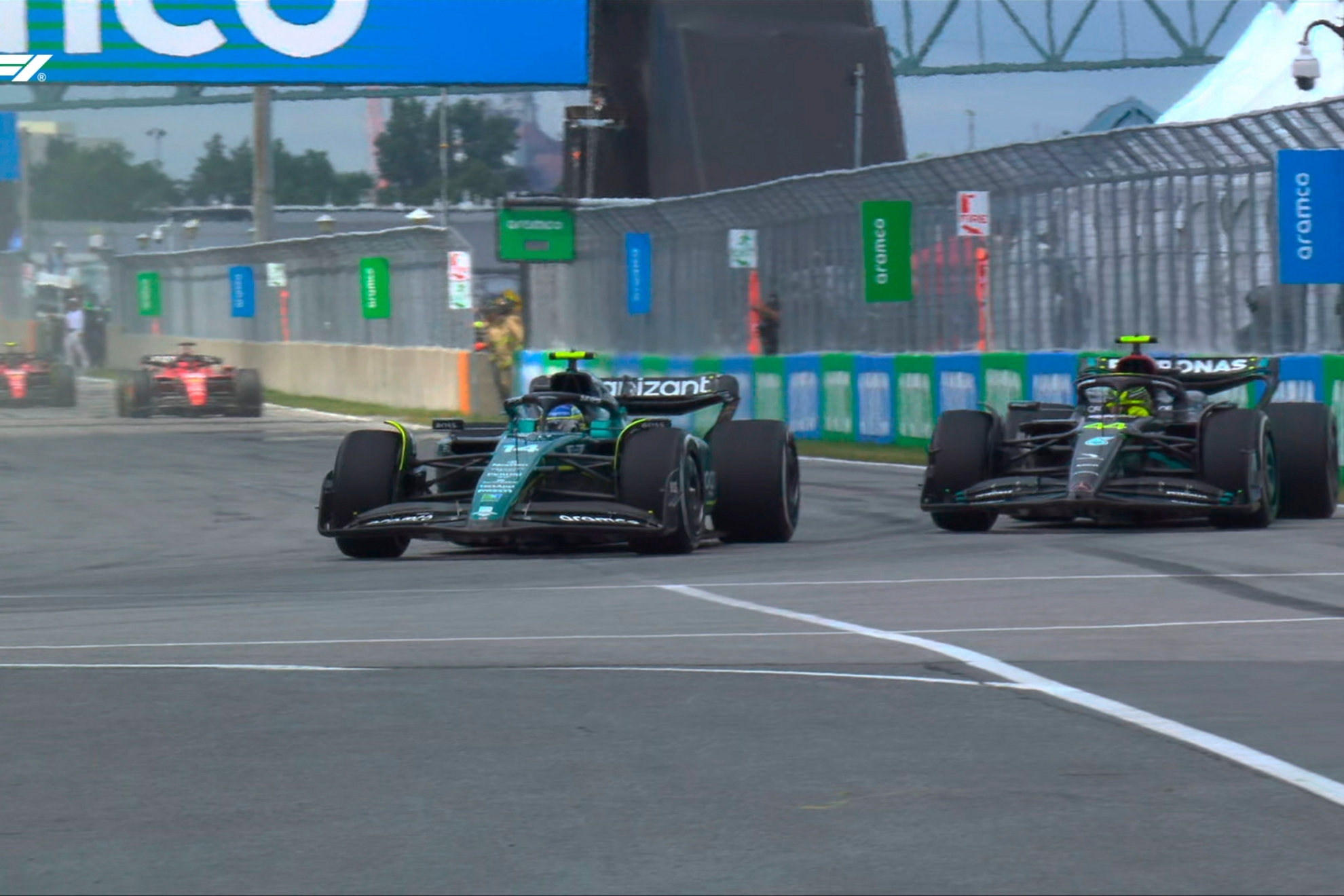 Alonso por delante de Hamilton en el GP de Canad.