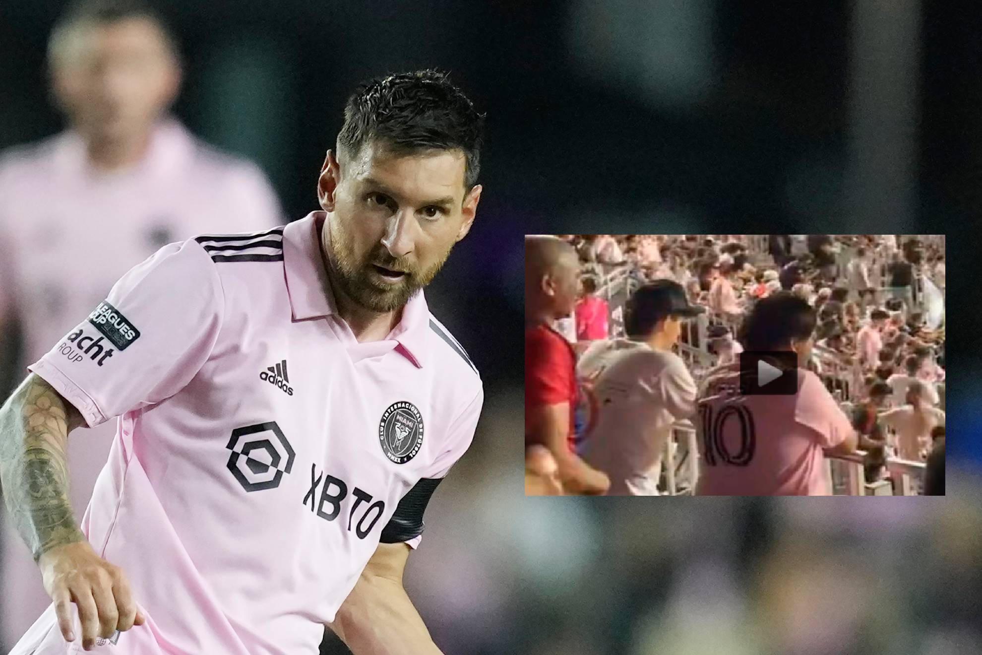 Messi, sustituido al 77 y la aficin se fue del estadio, acto seguido