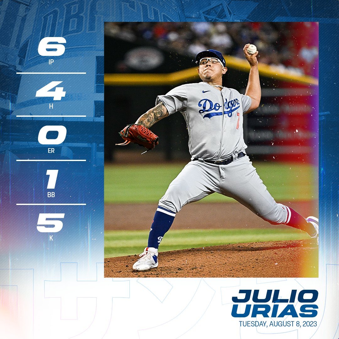 Julio Uras luce intratable para el Da de Fernando Valenzuela con Dodgers