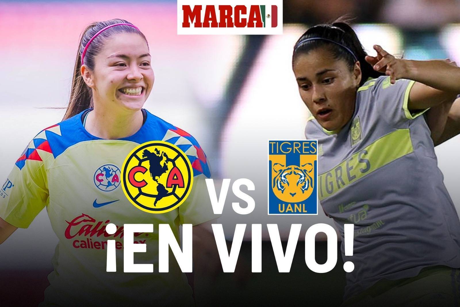 América vs Tigres Femenil. Liga MX Femenil Apertura 2023 Las Águilas