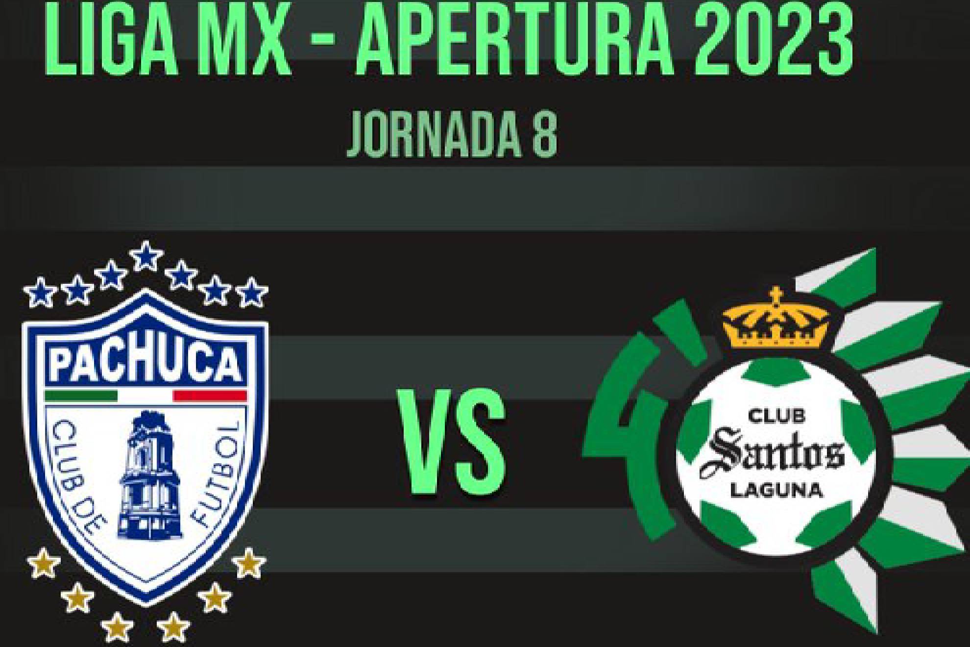 Pachuca y Santos cerrarán la jornada 8 del Apertura 2023 en la Liga MX