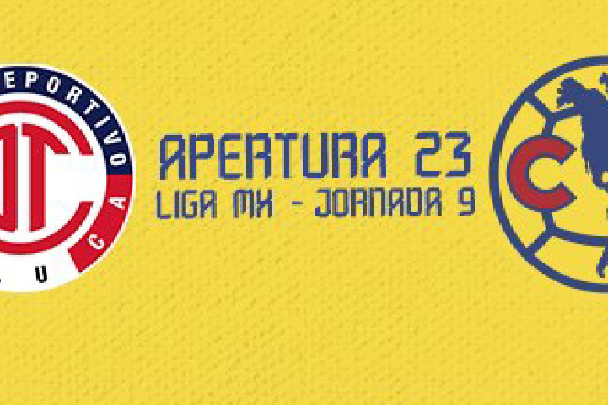 Toluca y América se verán las caras en la jornada 9 del Apertura 2023 en la Liga MX