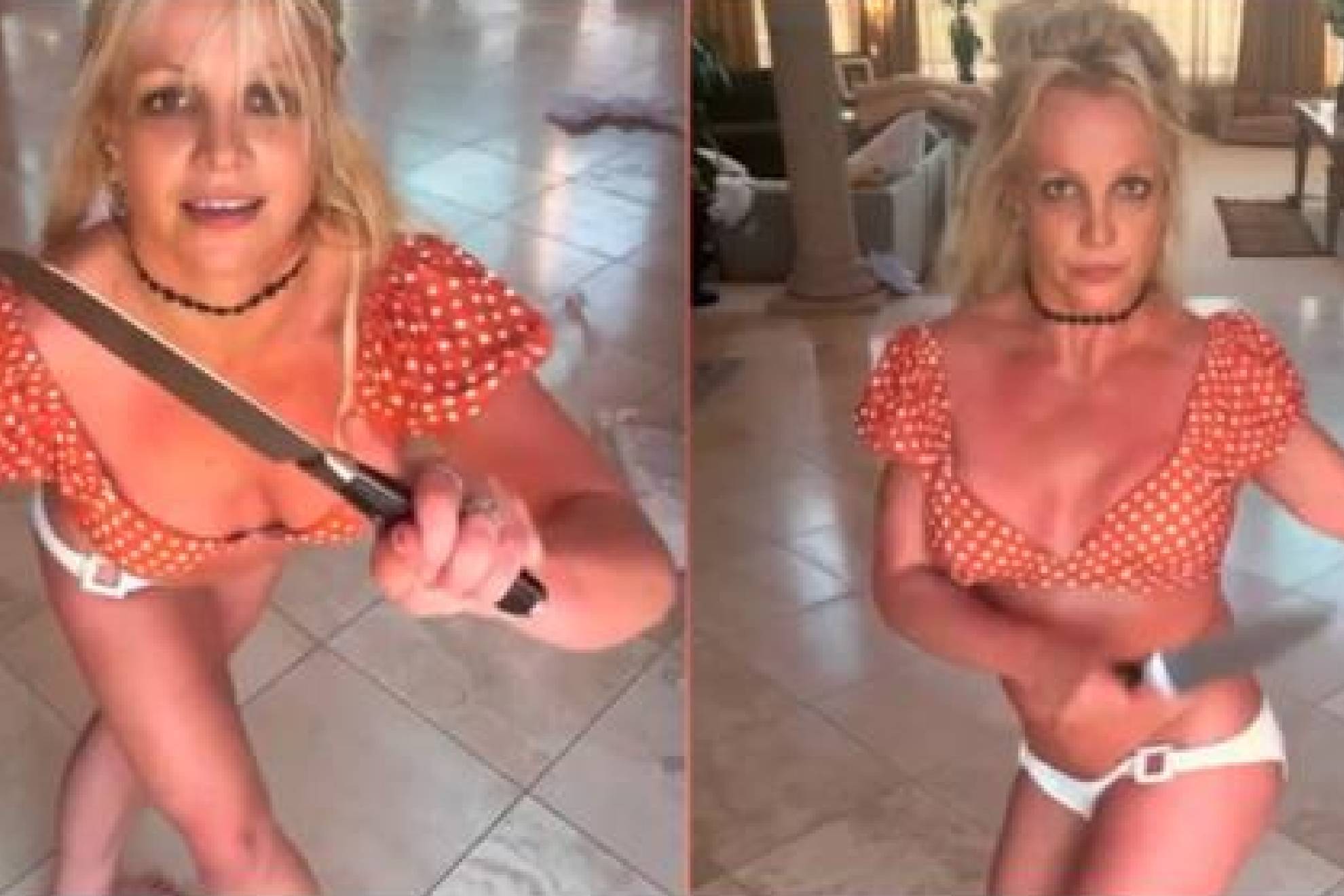 Britney Spears tras video con cuchillos: "Estoy imitando a Shakira"