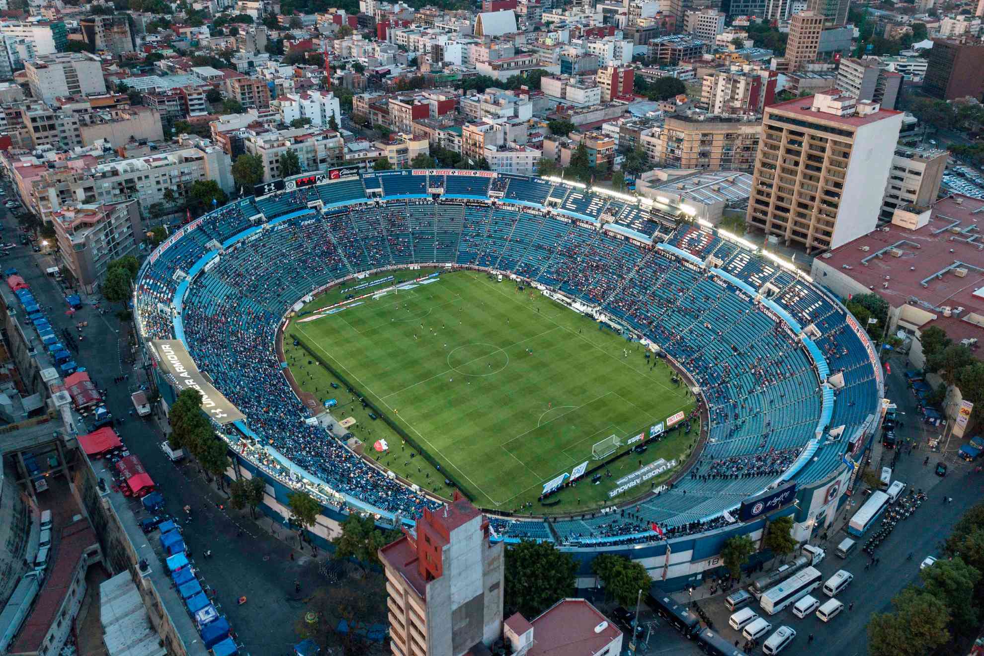 Estadio Azul.