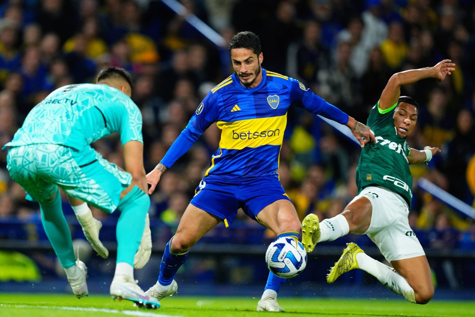 Boca Juniors empat a cero goles en el partido de ida ante Palmeiras en al Copa Libertadores