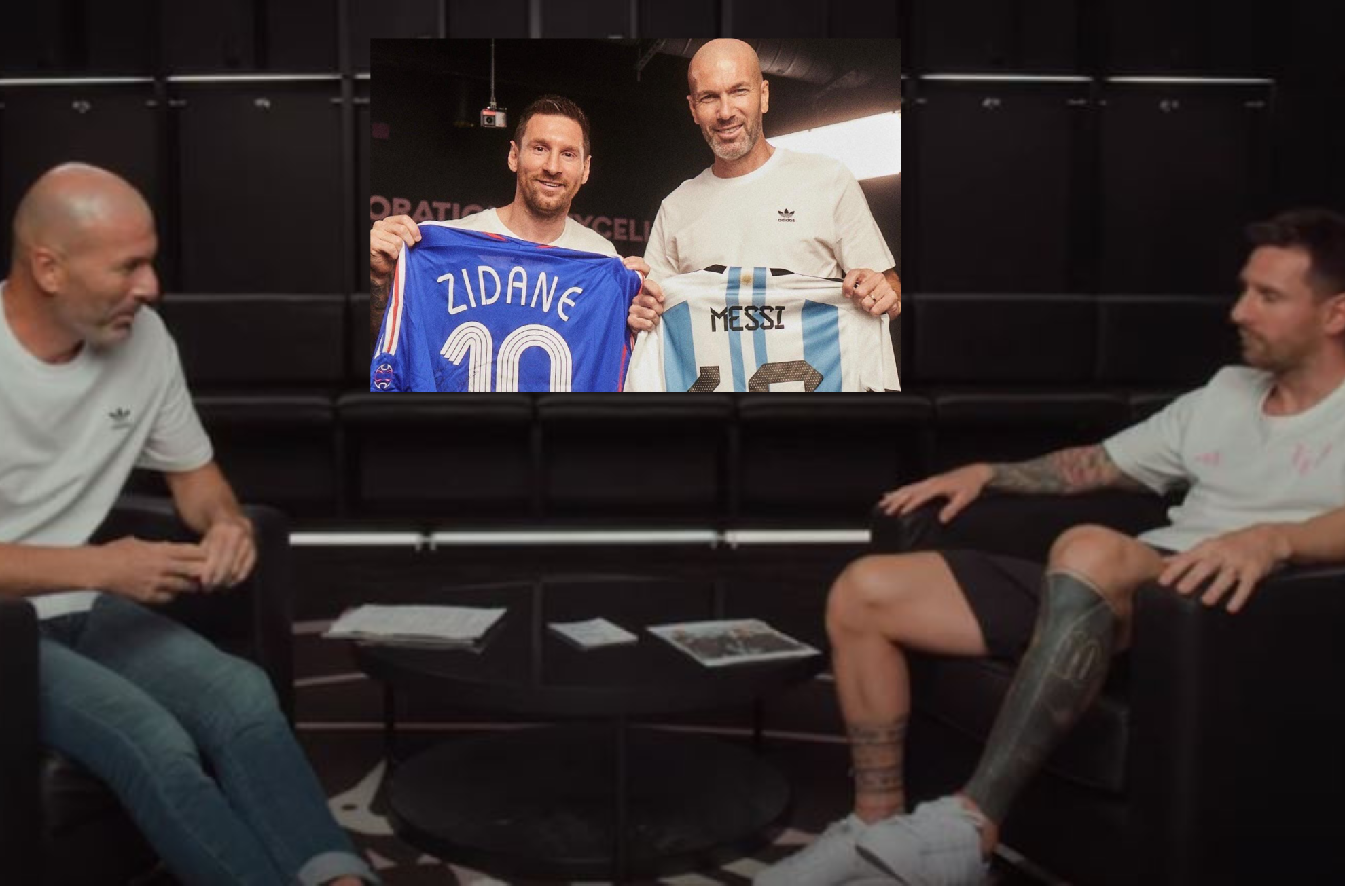 Zidane y Messi, de charla futbolera: "Todos queramos ser Maradona y ninguno lleg a serlo"