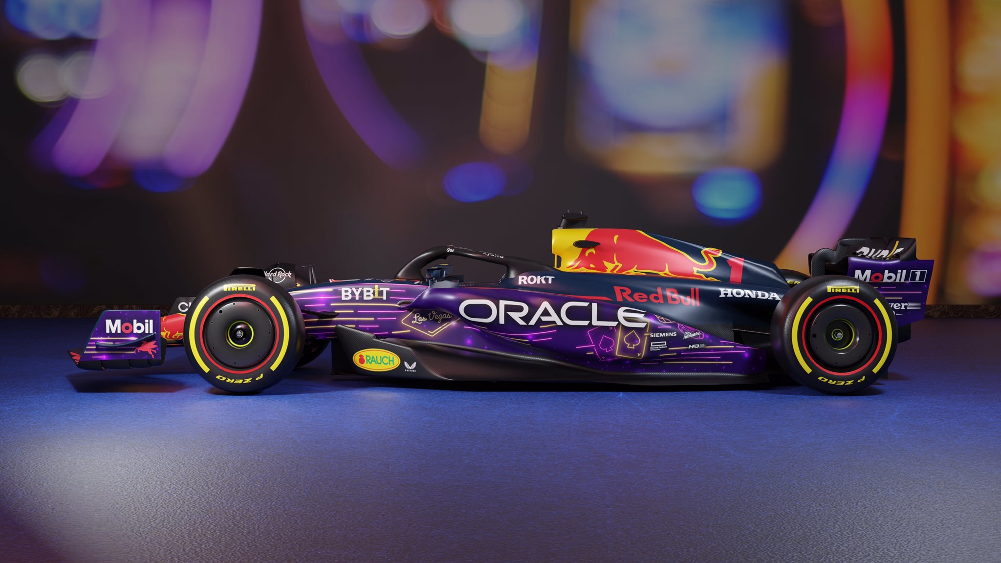 Filtran lujoso livery de Red Bull y Checo Prez al puro estilo de Las Vegas