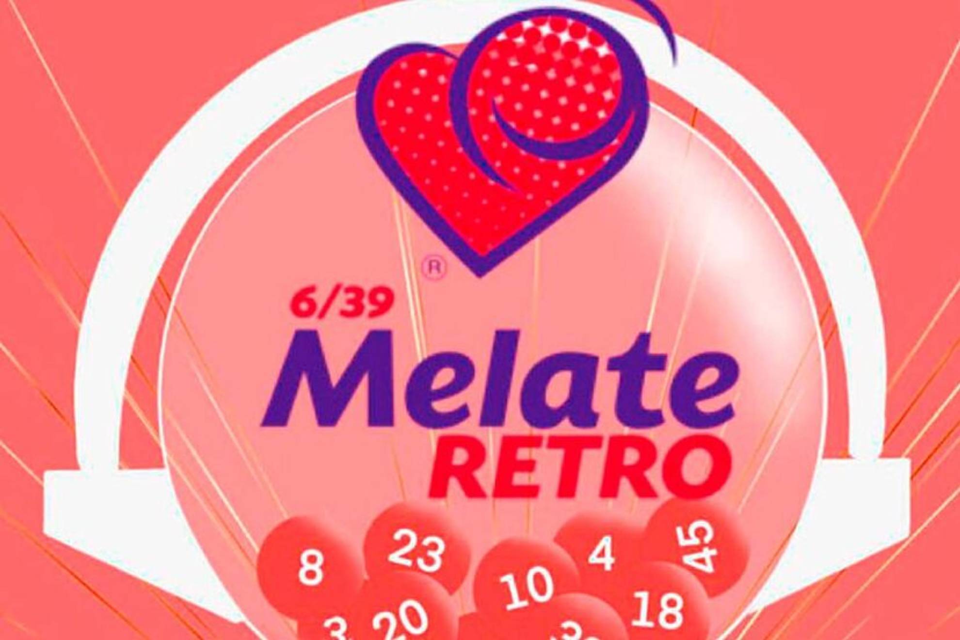 Lotería Nacional realiza el sorteo 1402 de Melate Retro.