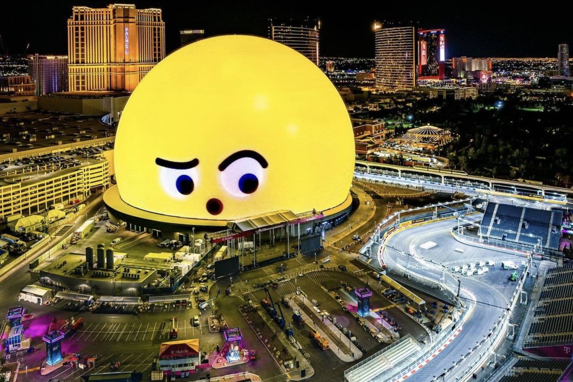 F1 prohbe colores en The Sphere para no distraer a pilotos en GP de Las Vegas