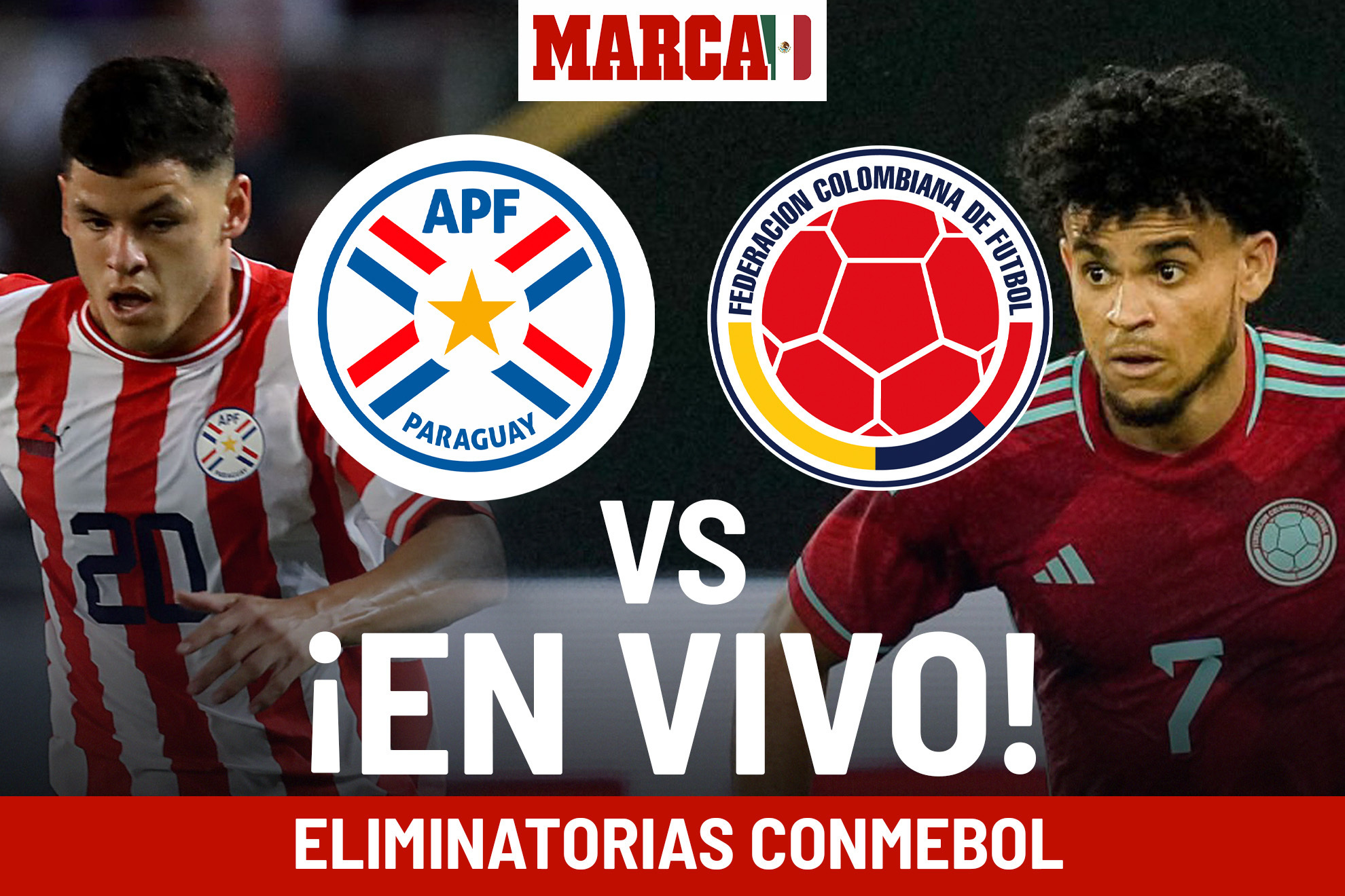 Paraguay vs Colombia EN VIVO. Partido hoy Clasificacin Conmebol 2023