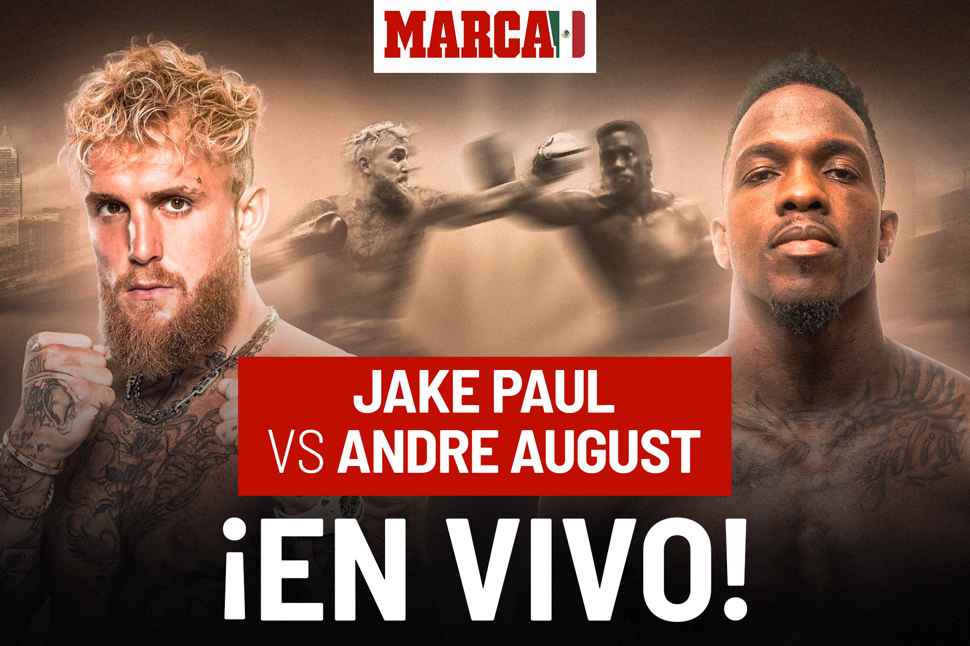 Jake Paul vs Andre August EN VIVO hoy. Jake Paul Pega con Dinamita y Gana a Andre August por KO!