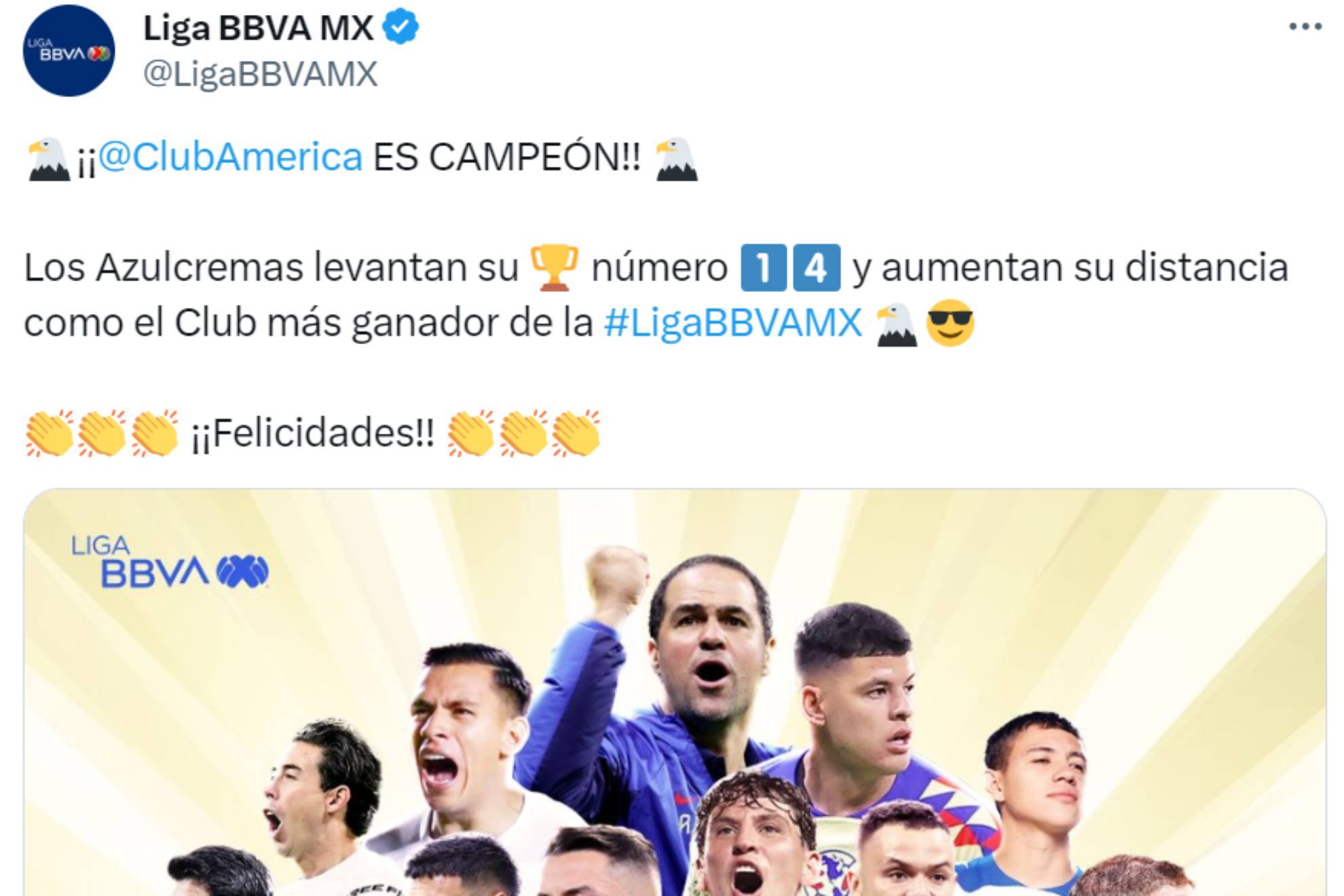 dialo ms! Chivas, Cruz Azul y Pumas sin felicitaciones por el campeonato del Amrica