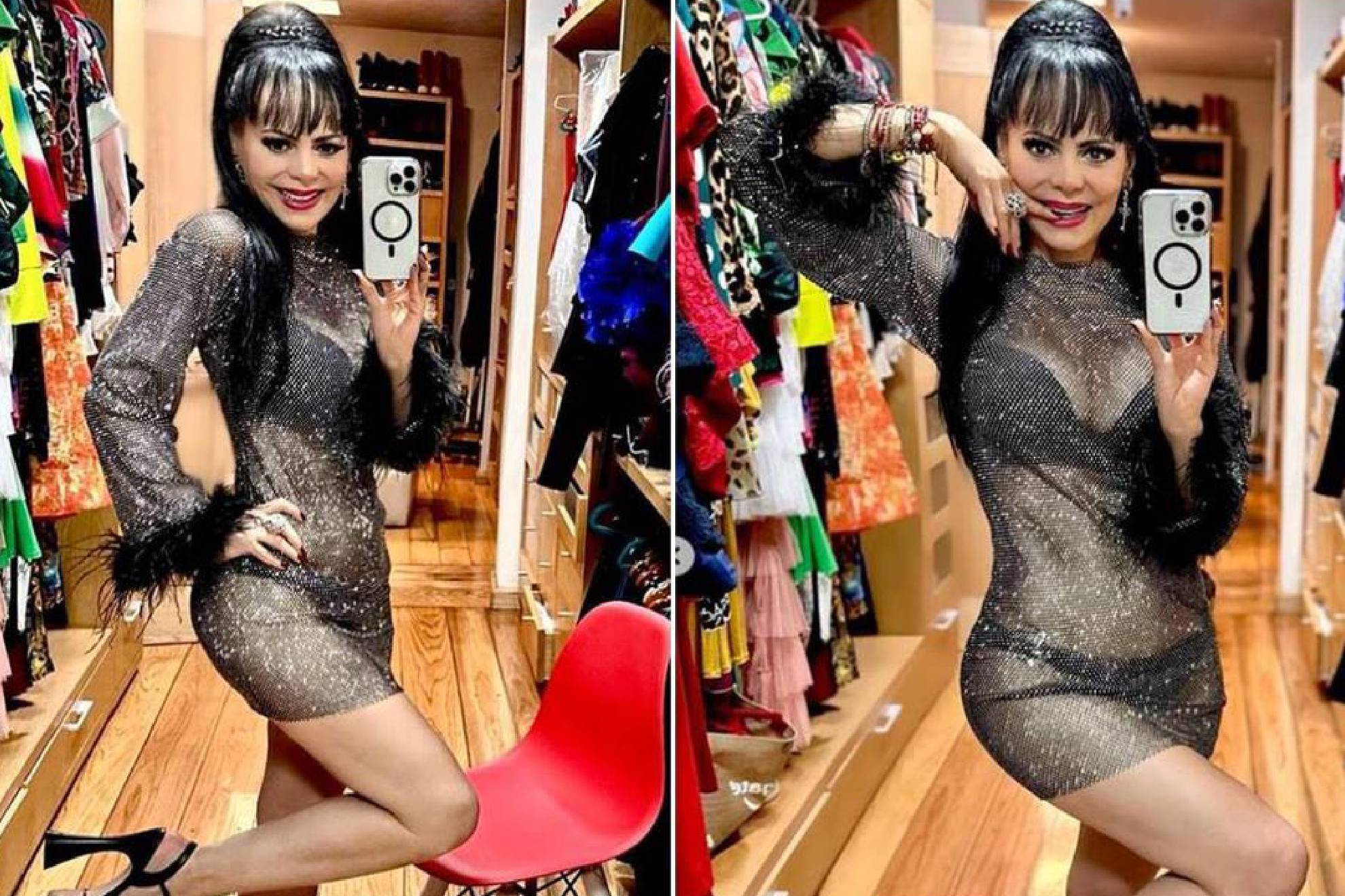 Maribel Guardia y sus fotos con transparencias para decir adiós a 2023