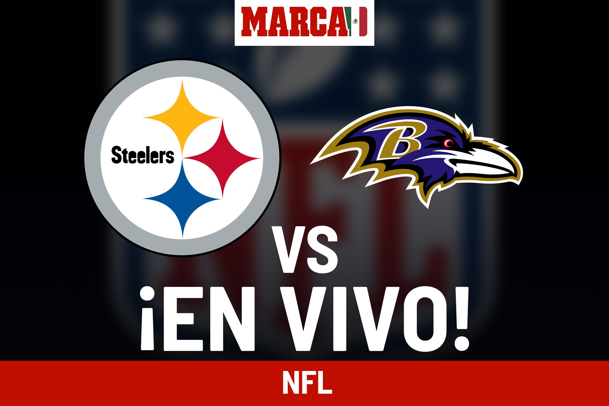 Steelers vs. Ravens EN VIVO Online. Juego de Pittsburgh - NFL hoy