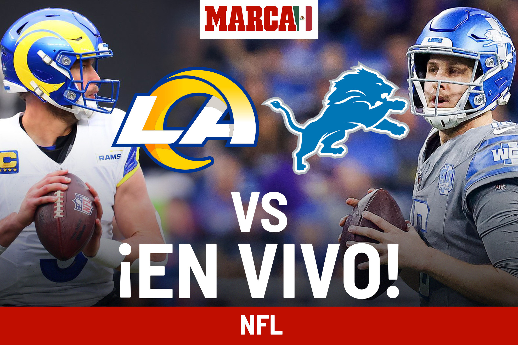 NFL Playoffs Los Ángeles Rams vs Lions EN VIVO. Partido hoy de NFL