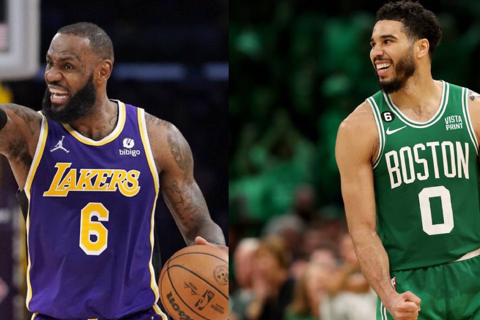 LeBron James con Lakers y Jayson Tatum en Celtics se medirn en la duela de la NBA