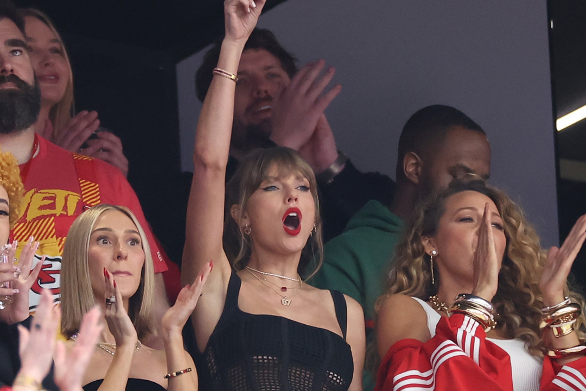 Swift está disfrutando la final de la NFL en Las Vegas.