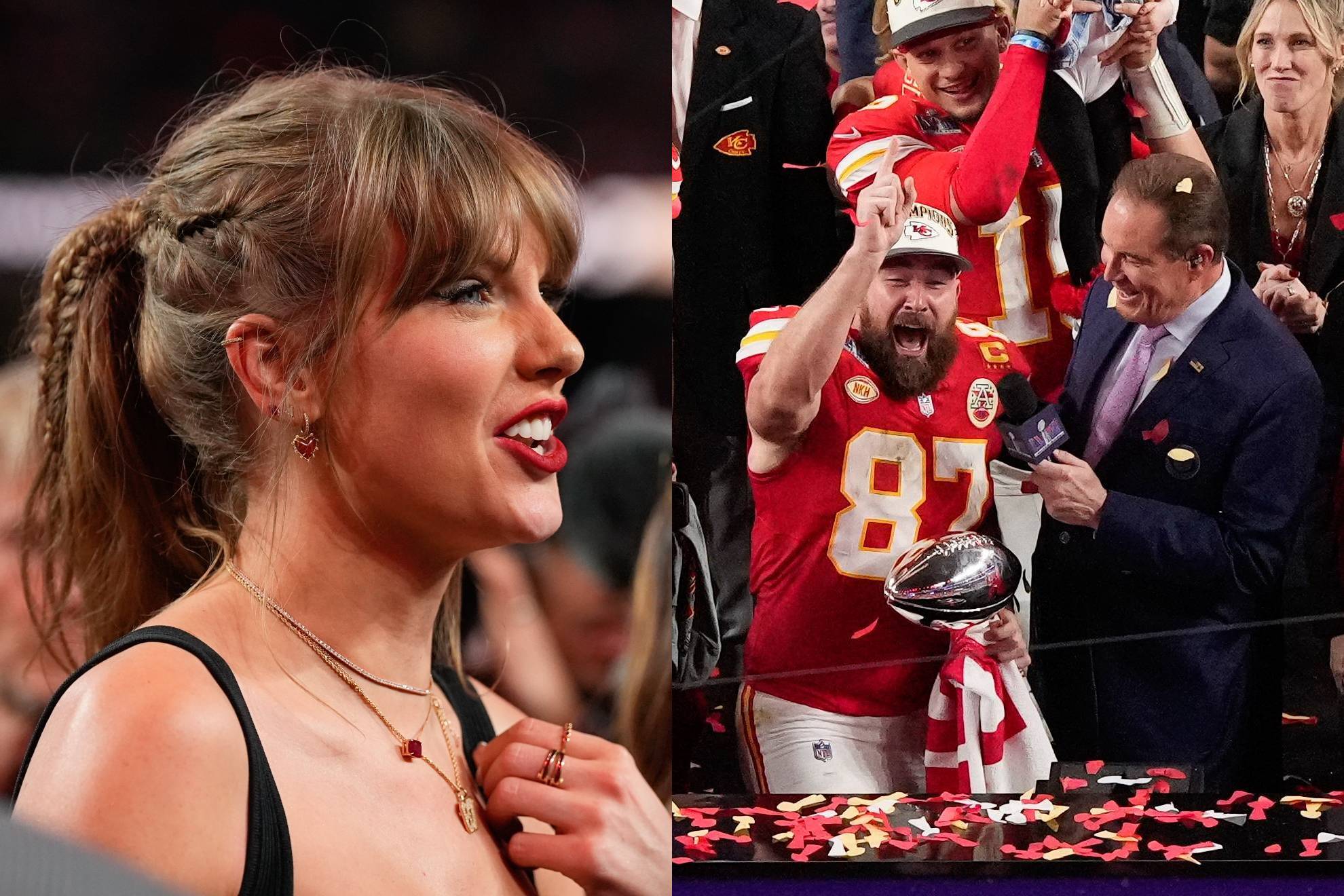 Travis Kelce Taylor Swift Super Bowl NFL