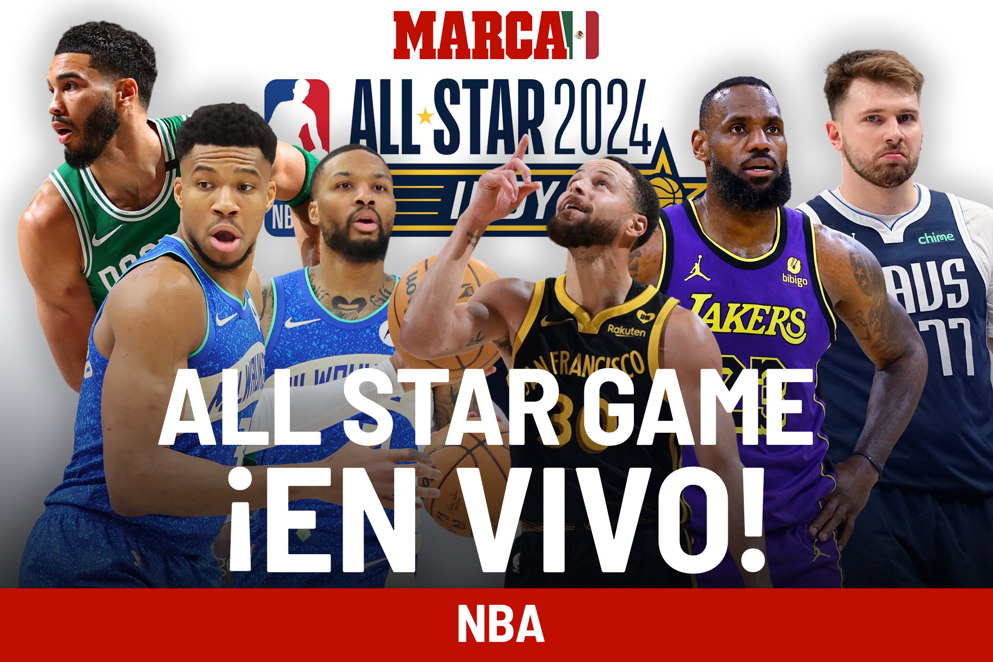 All-Star Game de la NBA 2024 EN VIVO. Juego de las Estrellas con Curry, LeBron y ms