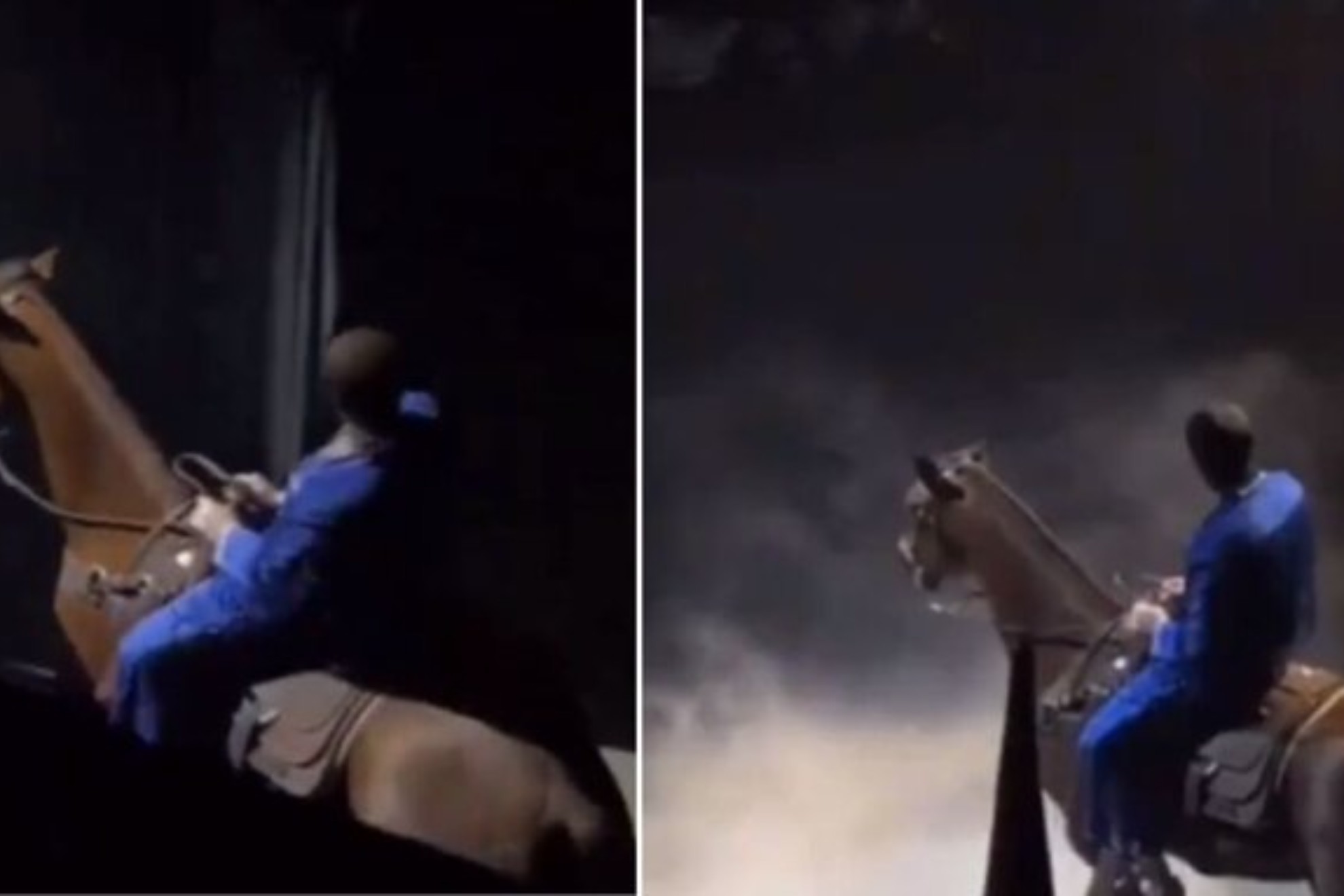 Bad Bunny es criticado por PETA y en redes sociales por montar caballo en concierto