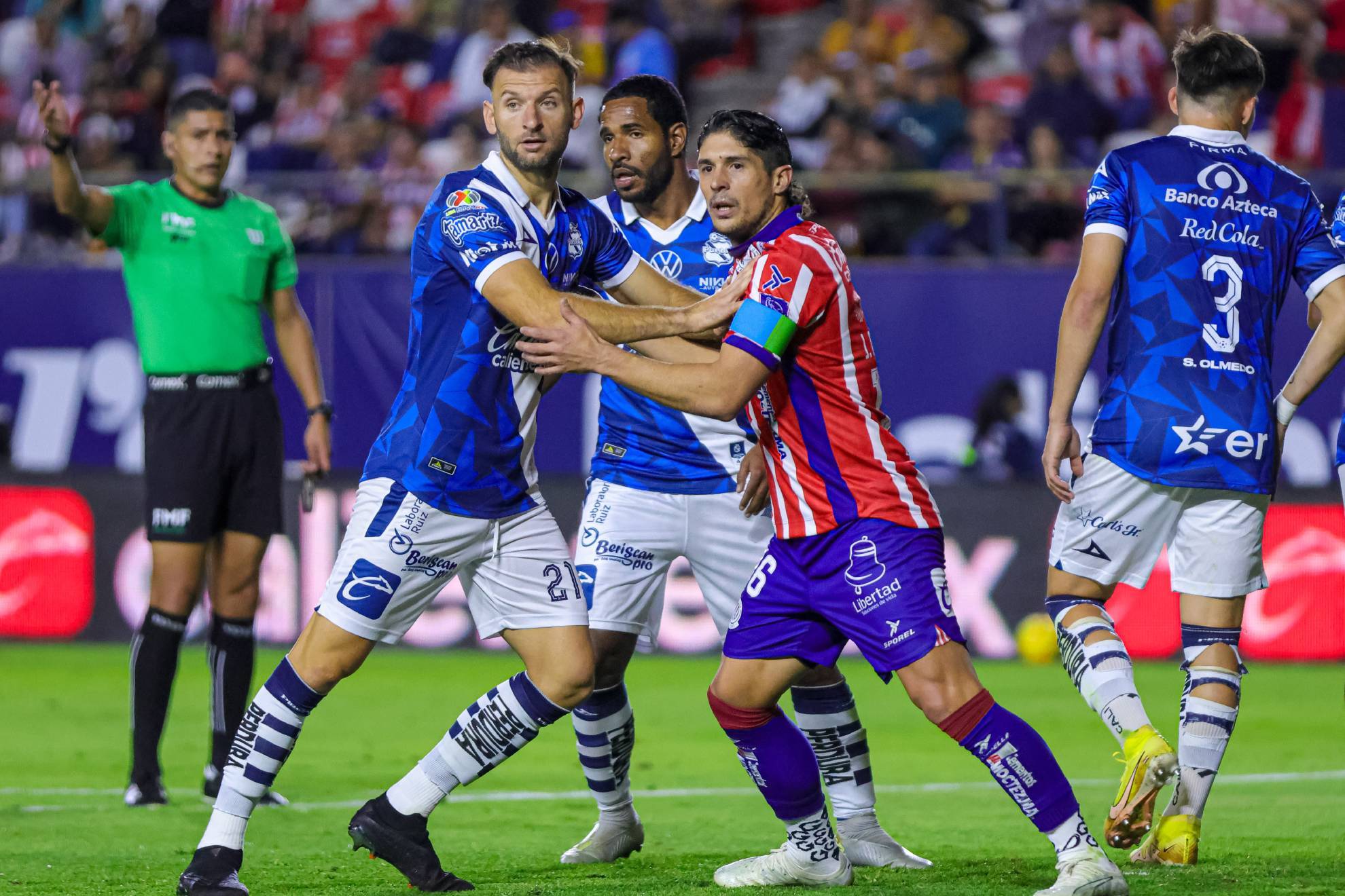 San Luis golea al Puebla. Partido hoy - Liga MX 2024