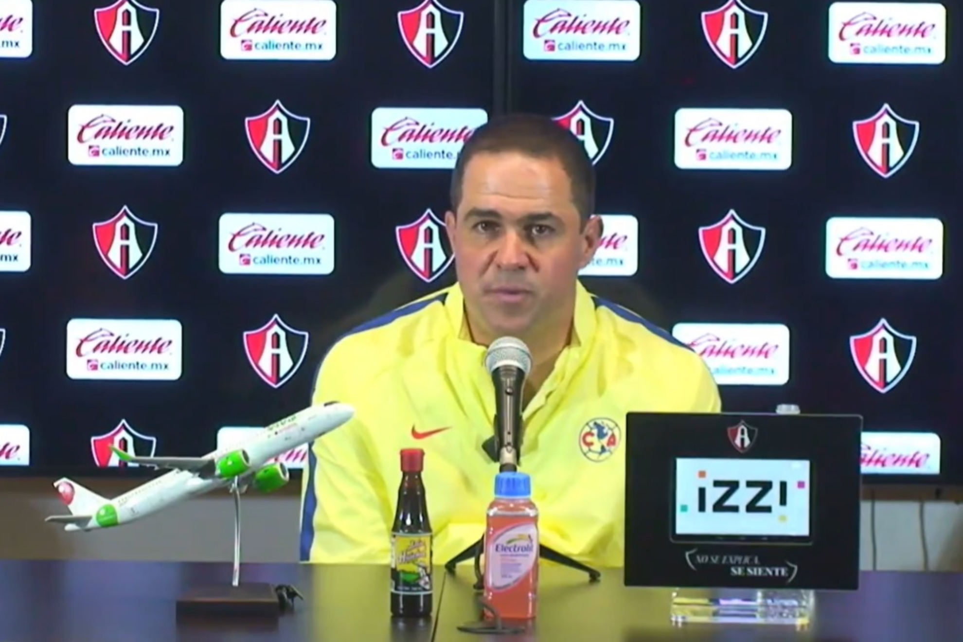Andr Jardine en conferencia de prensa despus de la goleada al Atlas en el estadio Jalisco