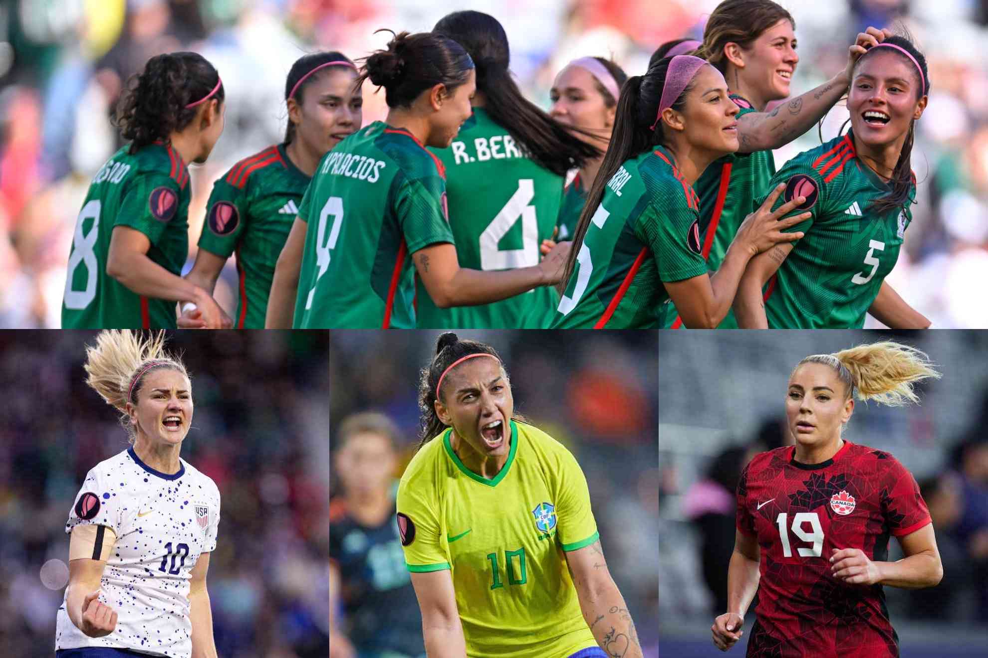 Mxico, Estados Unidos, Brasil y Canad en semifinales de la Copa Oro Femenil 2024.
