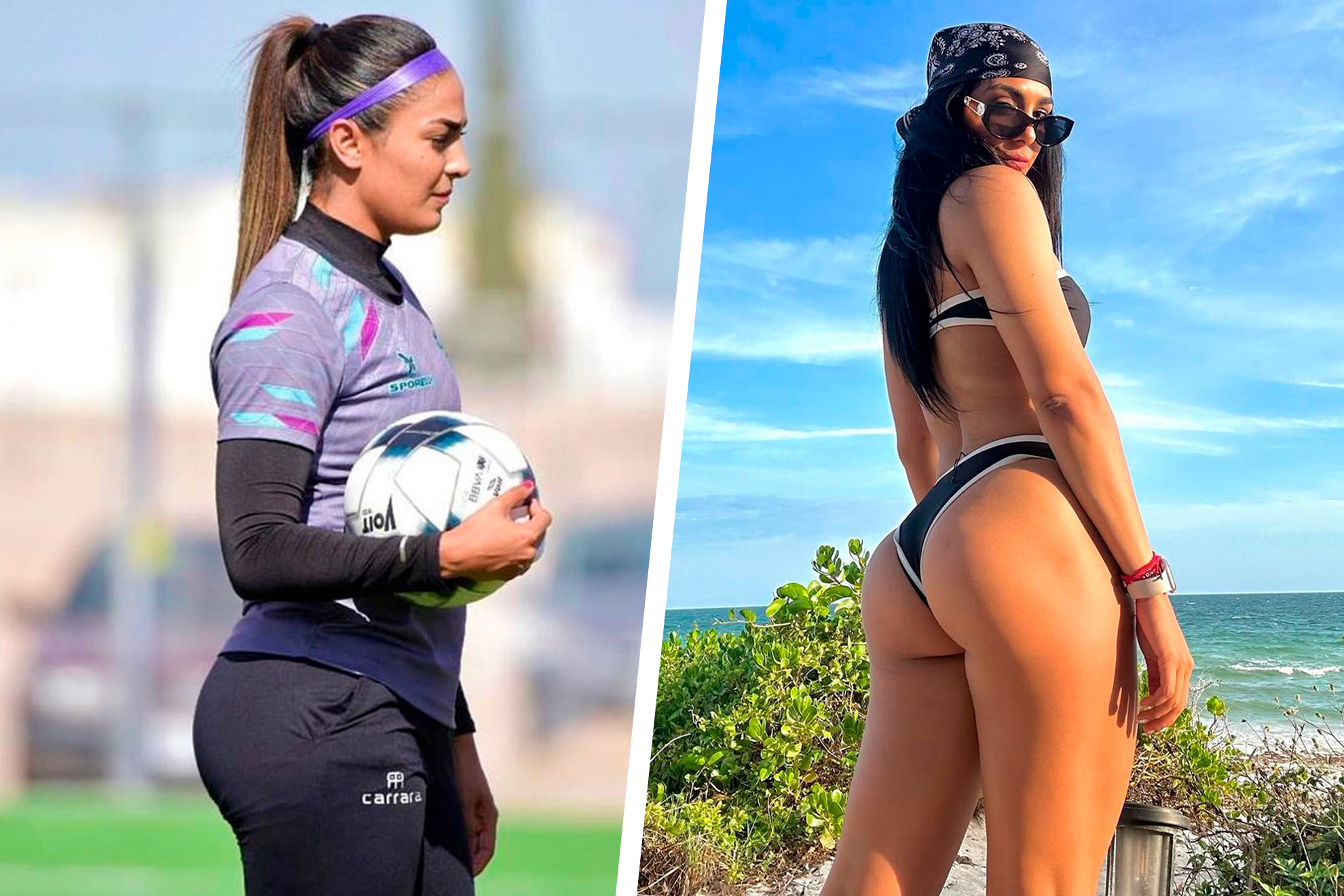 Stefani Jimnez, de portera en la Liga MX Femenil a sexy influencer en redes sociales