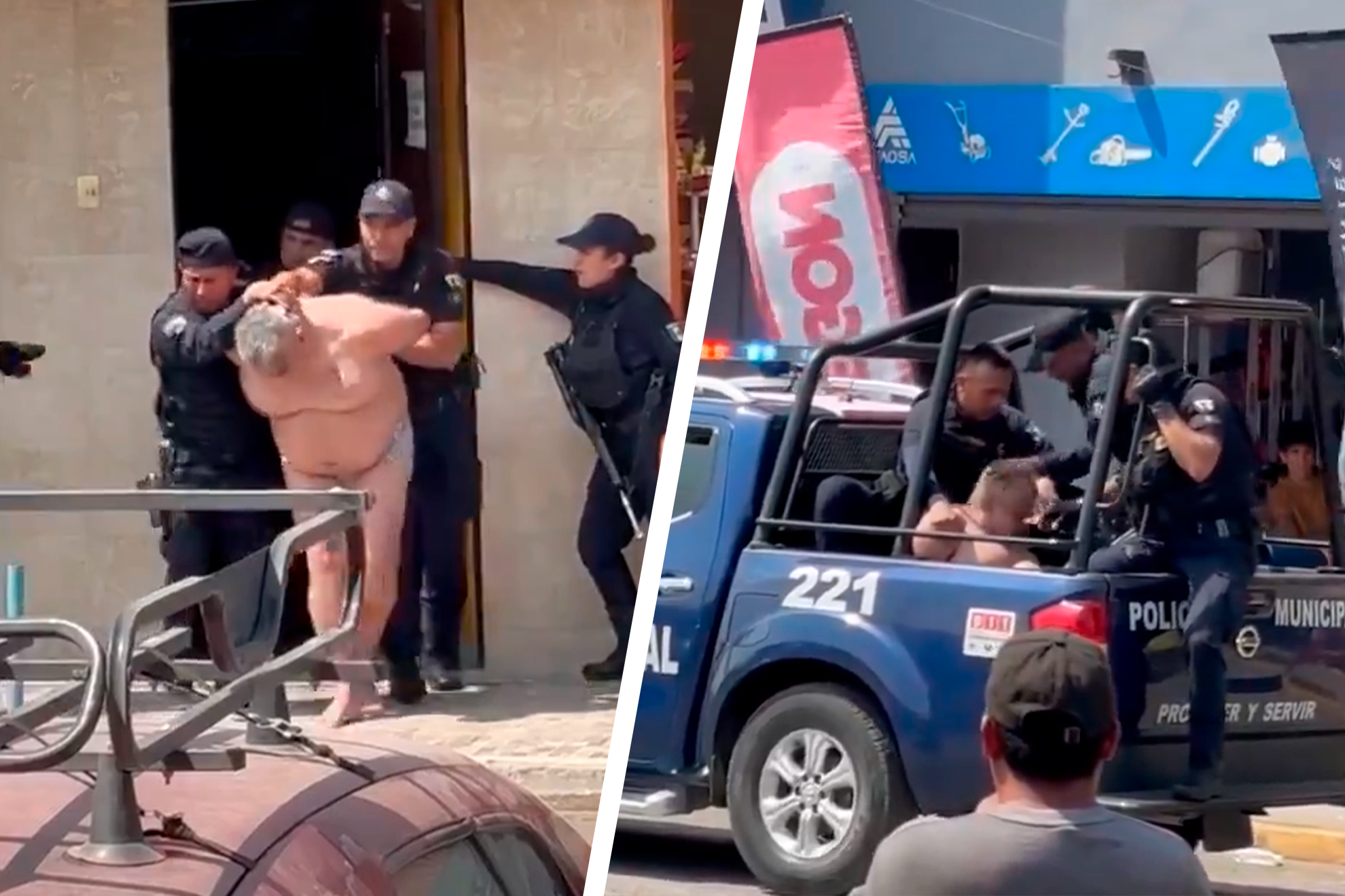 Shocker es detenido por la polica en Oaxaca y es sacado de un hotel en ropa interior
